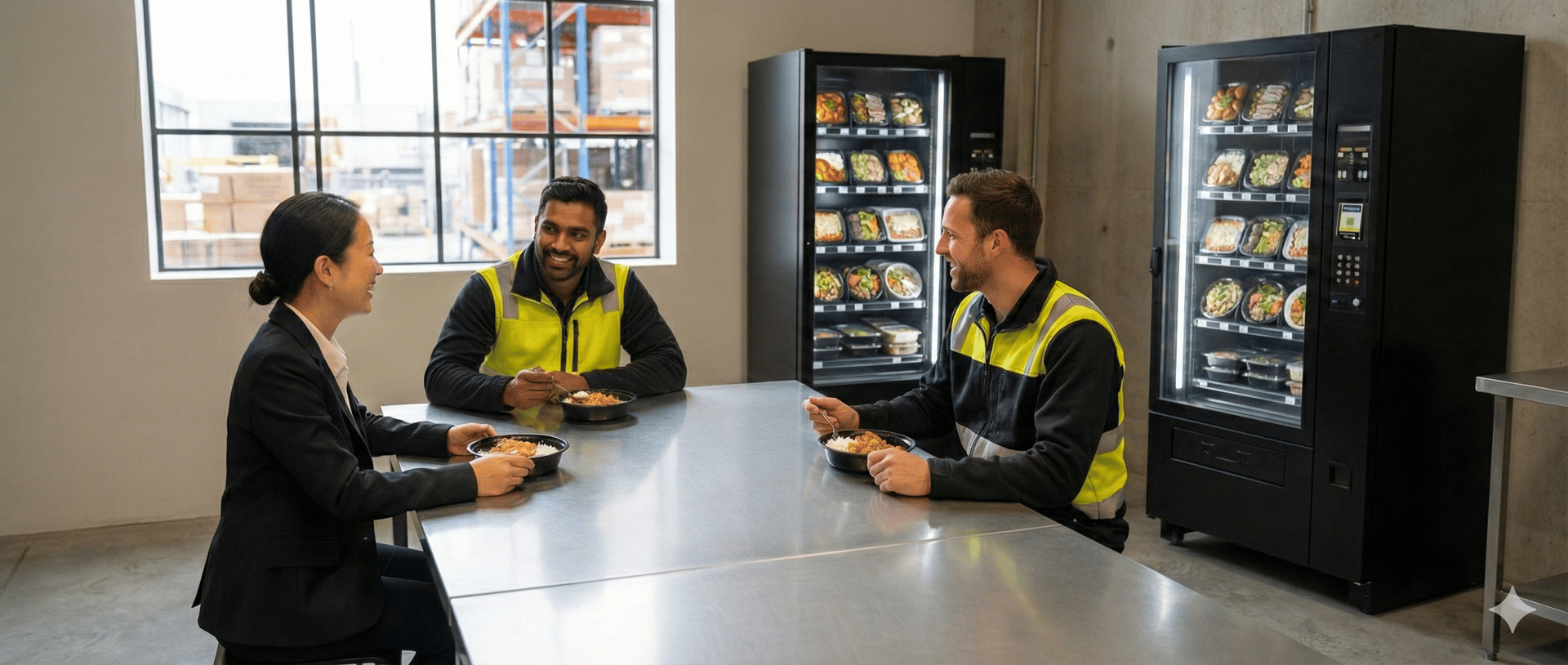 an abstract photo of a curved building with a blue sky in the background
