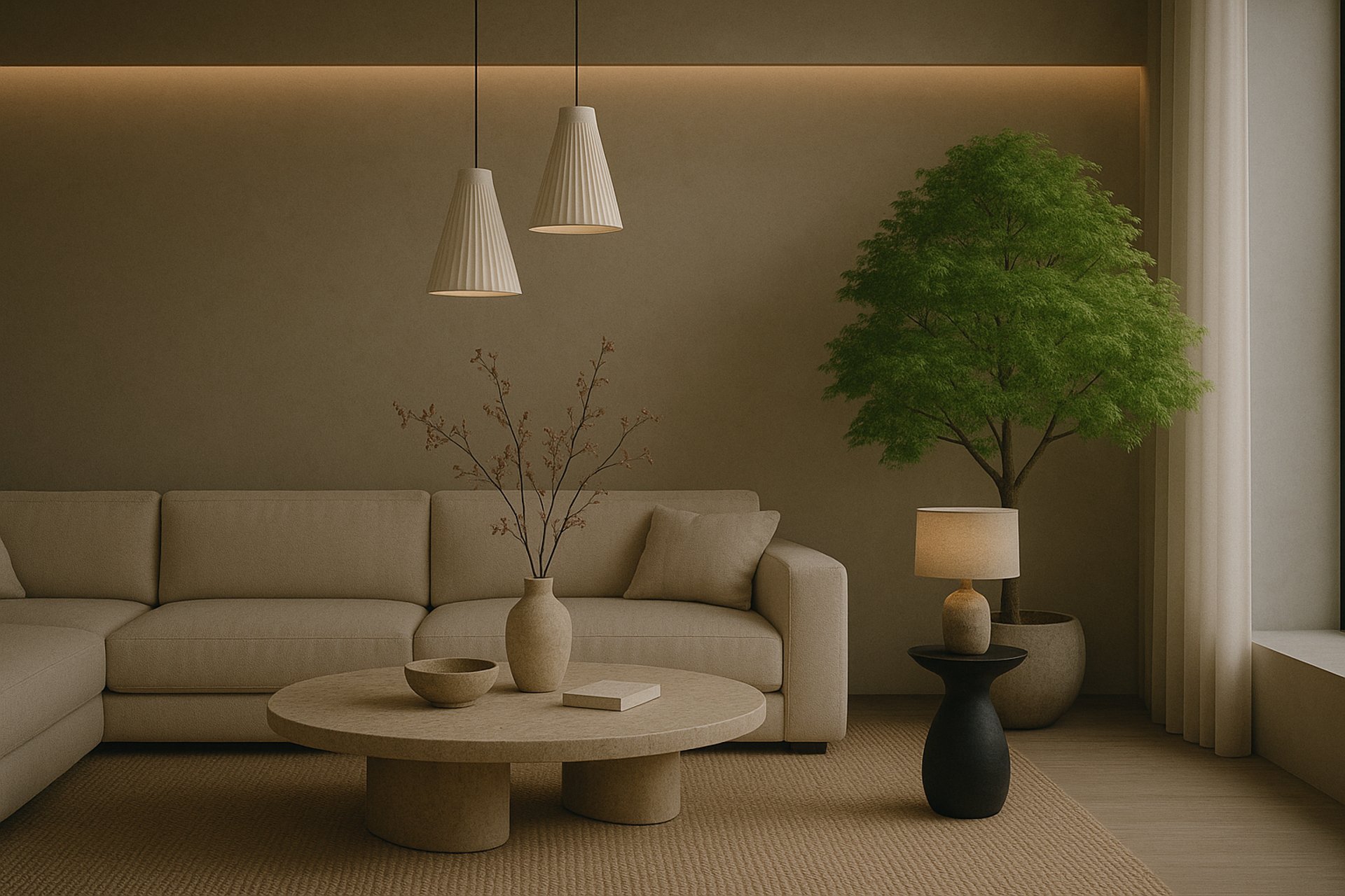 a dining room with a table and chairs