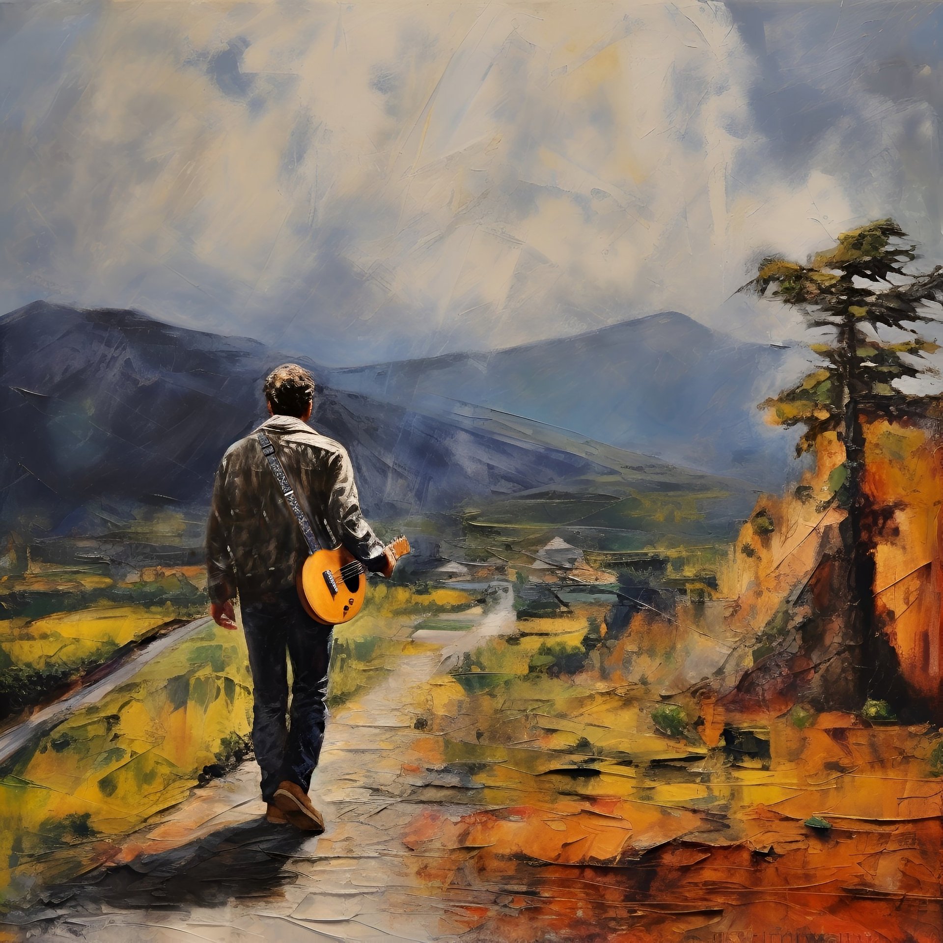 an abstract photo of a curved building with a blue sky in the background