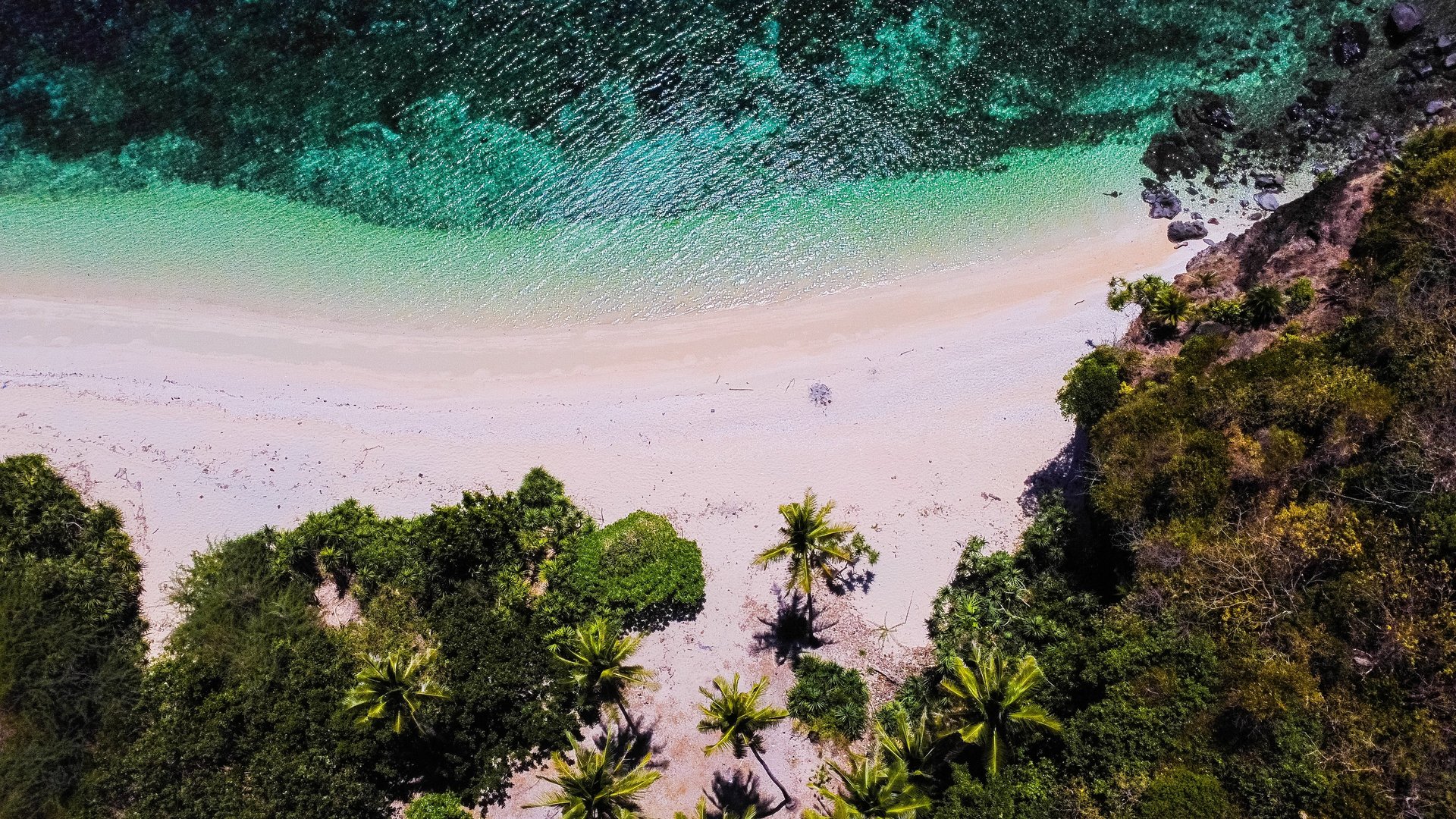 an abstract photo of a curved building with a blue sky in the background