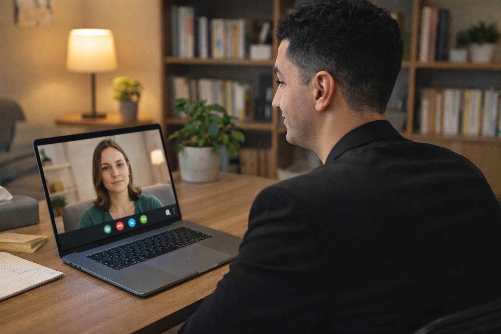 black and brown leather padded tub sofa