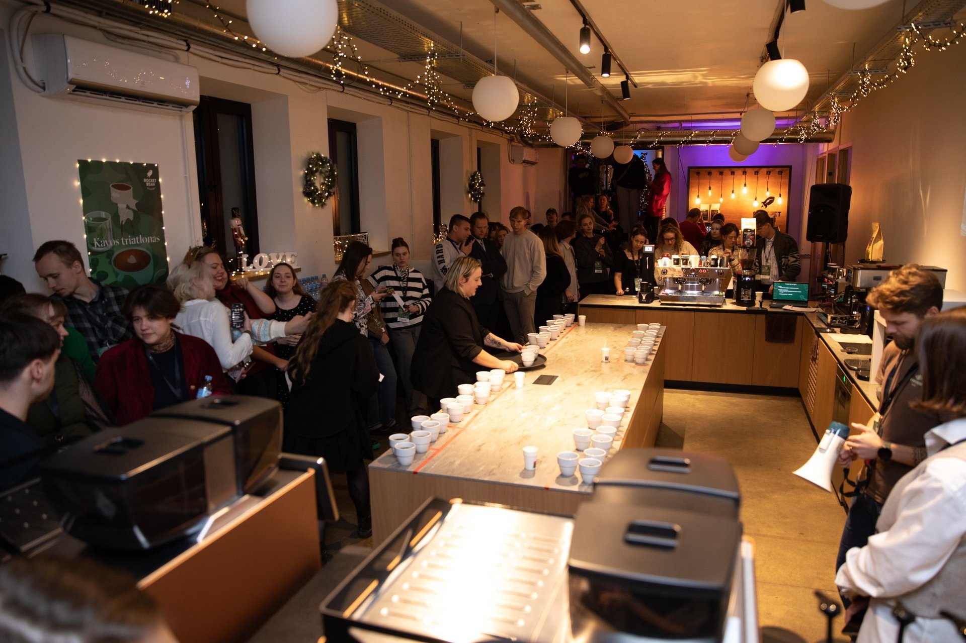 an abstract photo of a curved building with a blue sky in the background