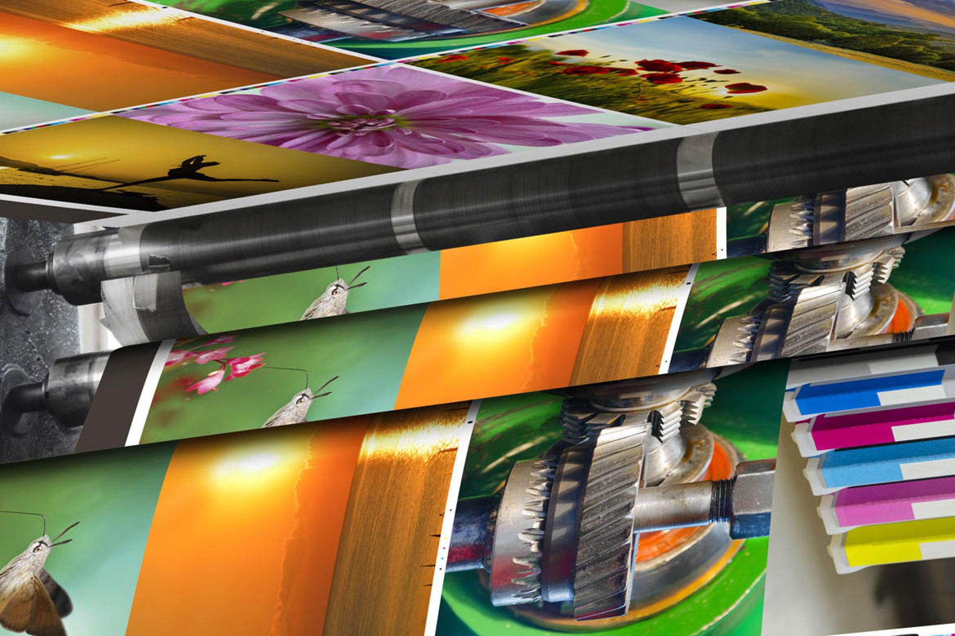 a close up of a machine with a red light on it