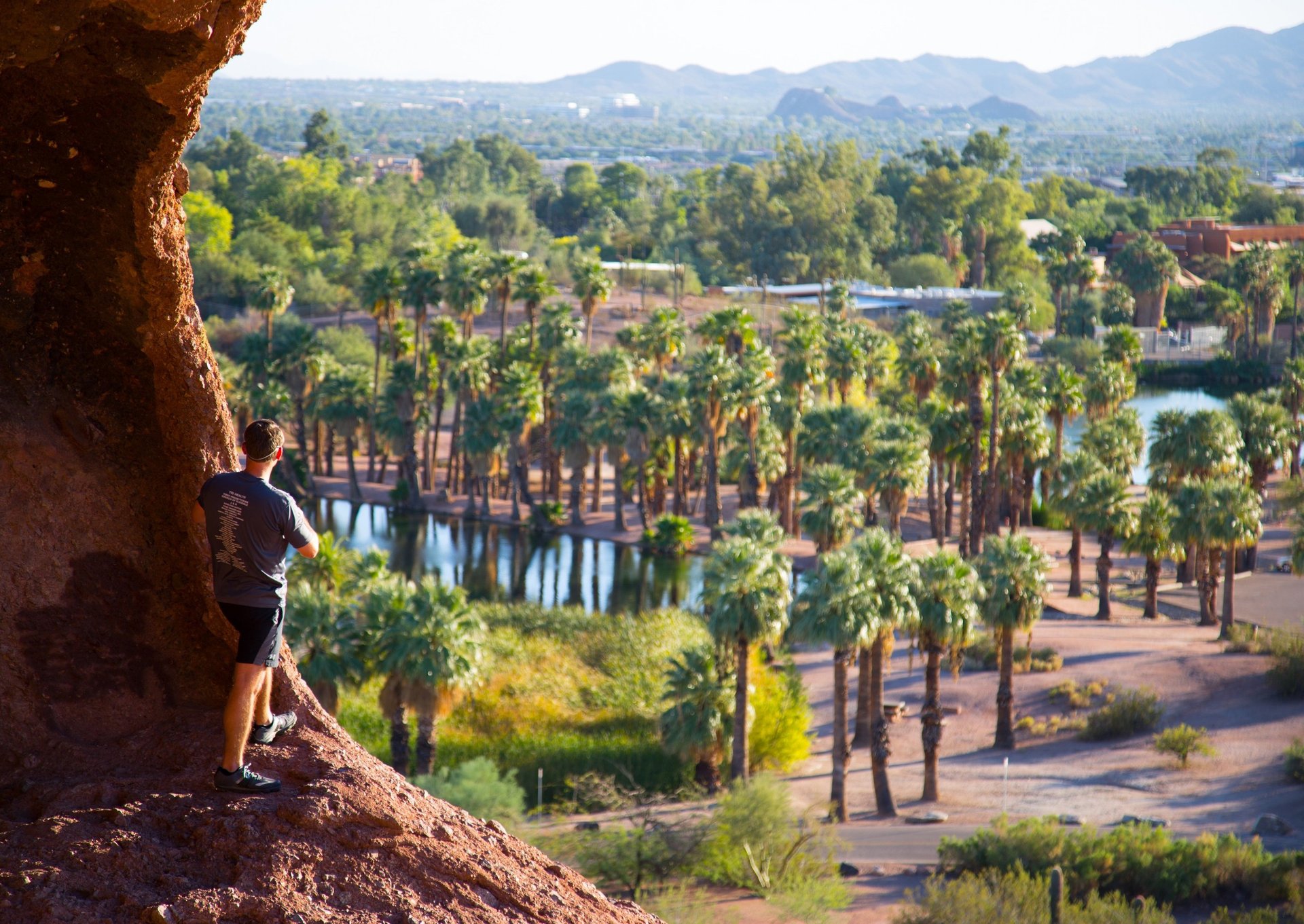 an abstract photo of a curved building with a blue sky in the background