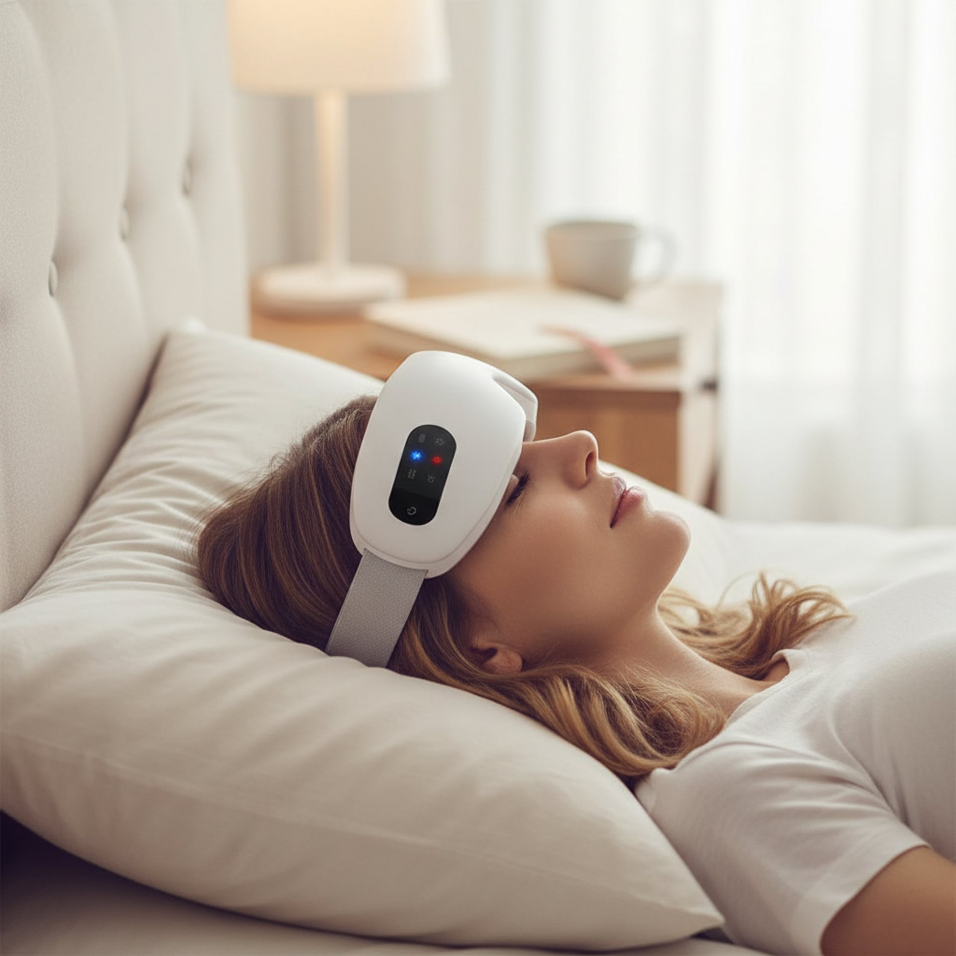 an abstract photo of a curved building with a blue sky in the background
