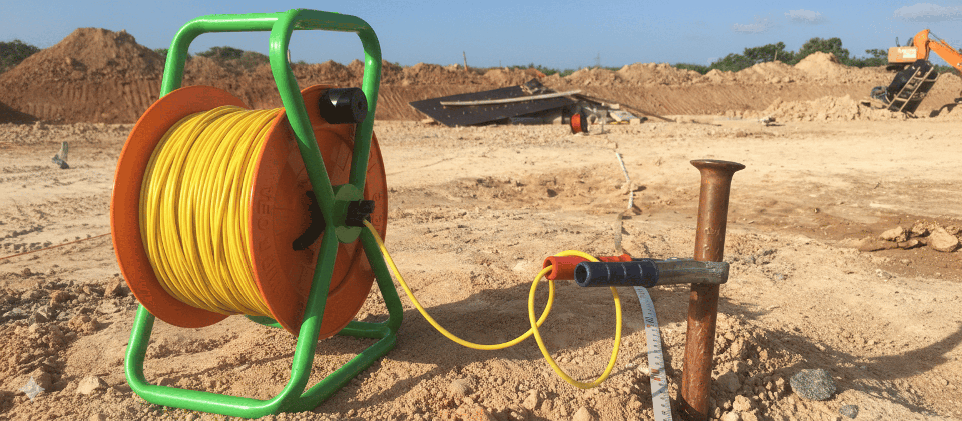 gray tripod on brown rock