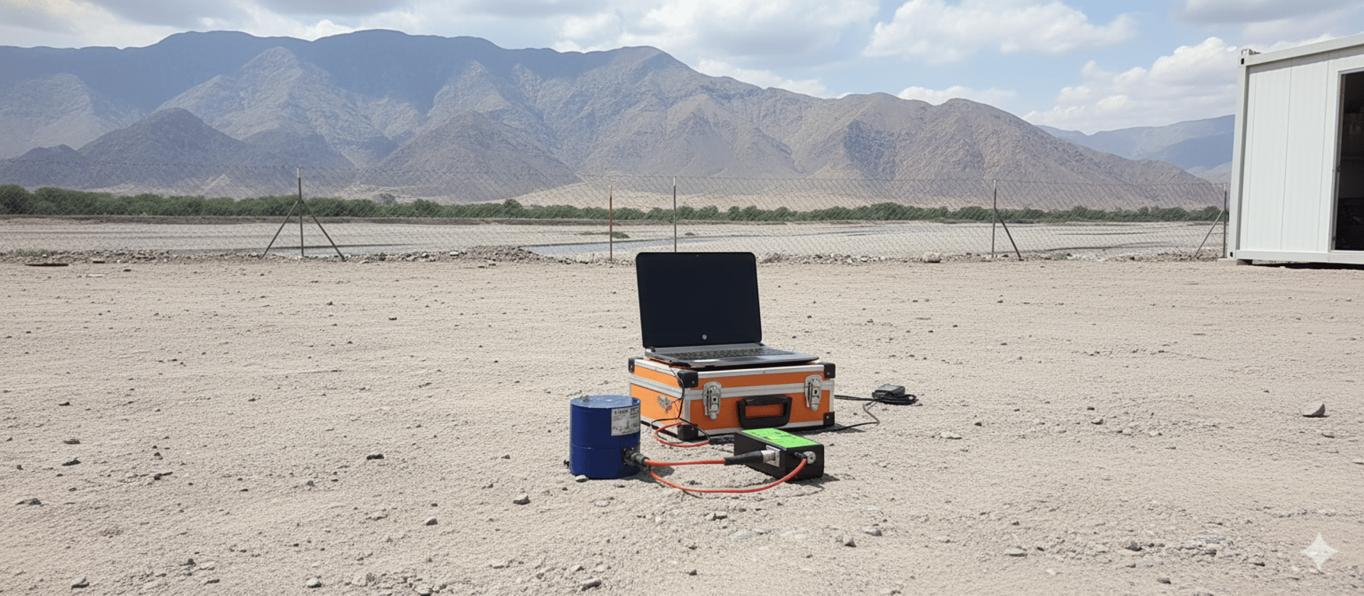 gray tripod on brown rock