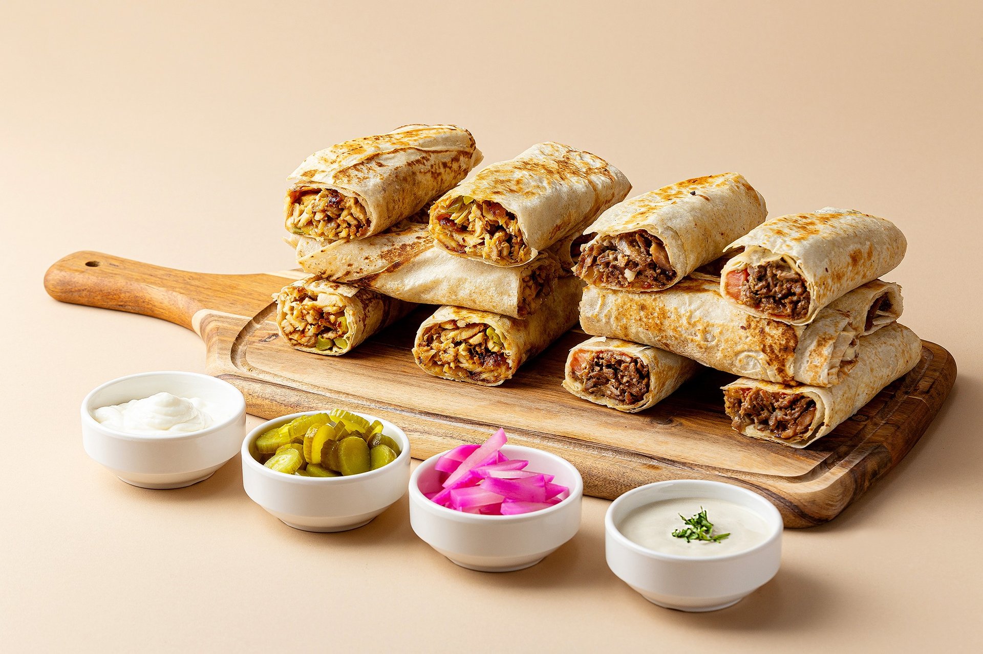 an abstract photo of a curved building with a blue sky in the background