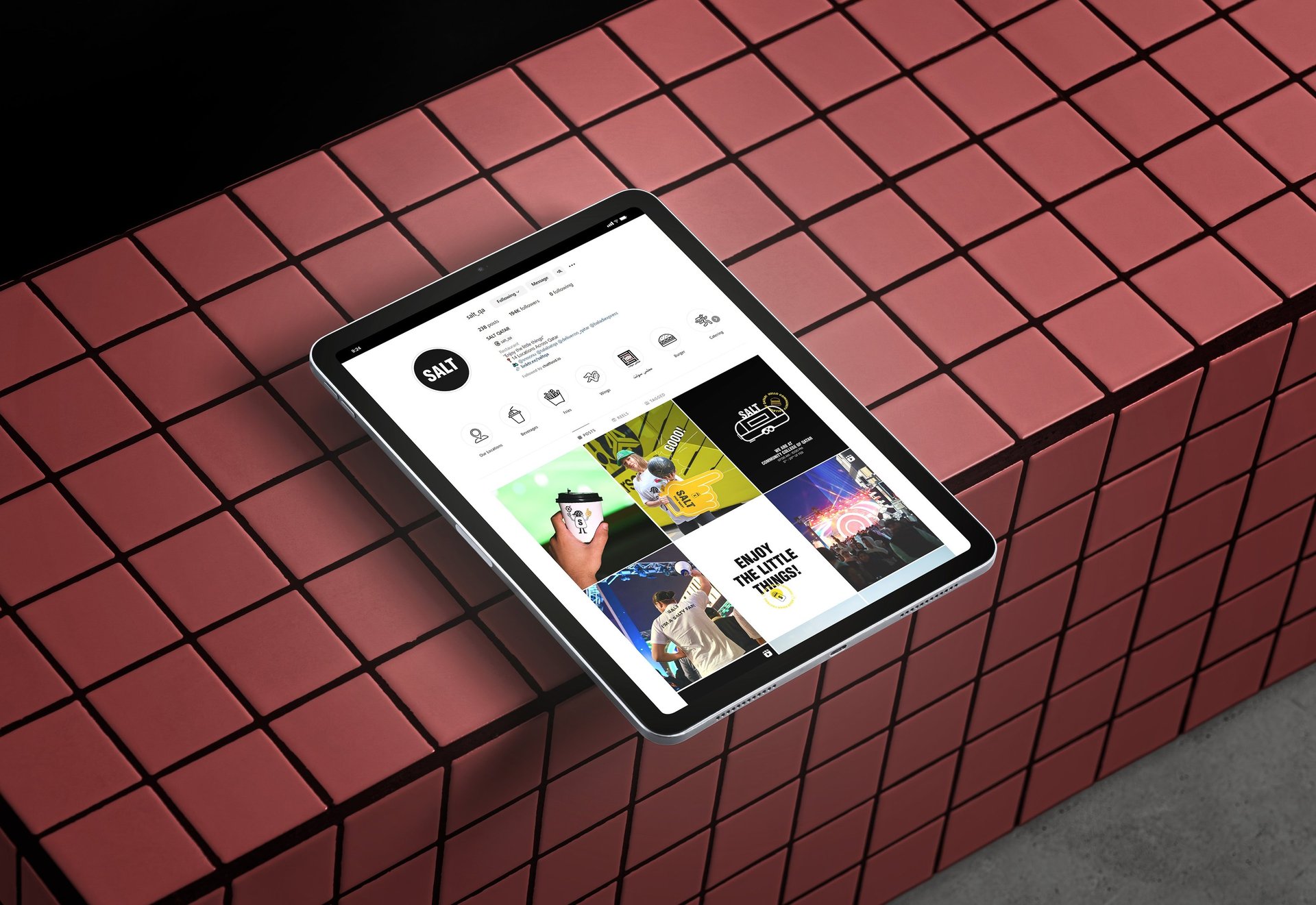 an abstract photo of a curved building with a blue sky in the background