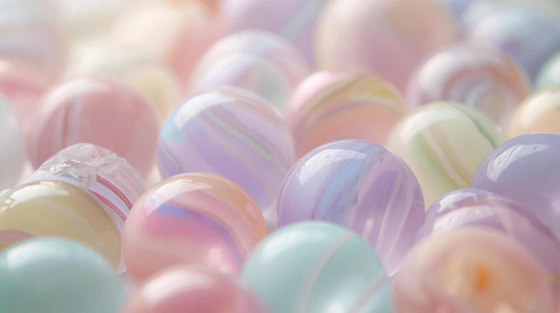 a close up of a bunch of beads on a table