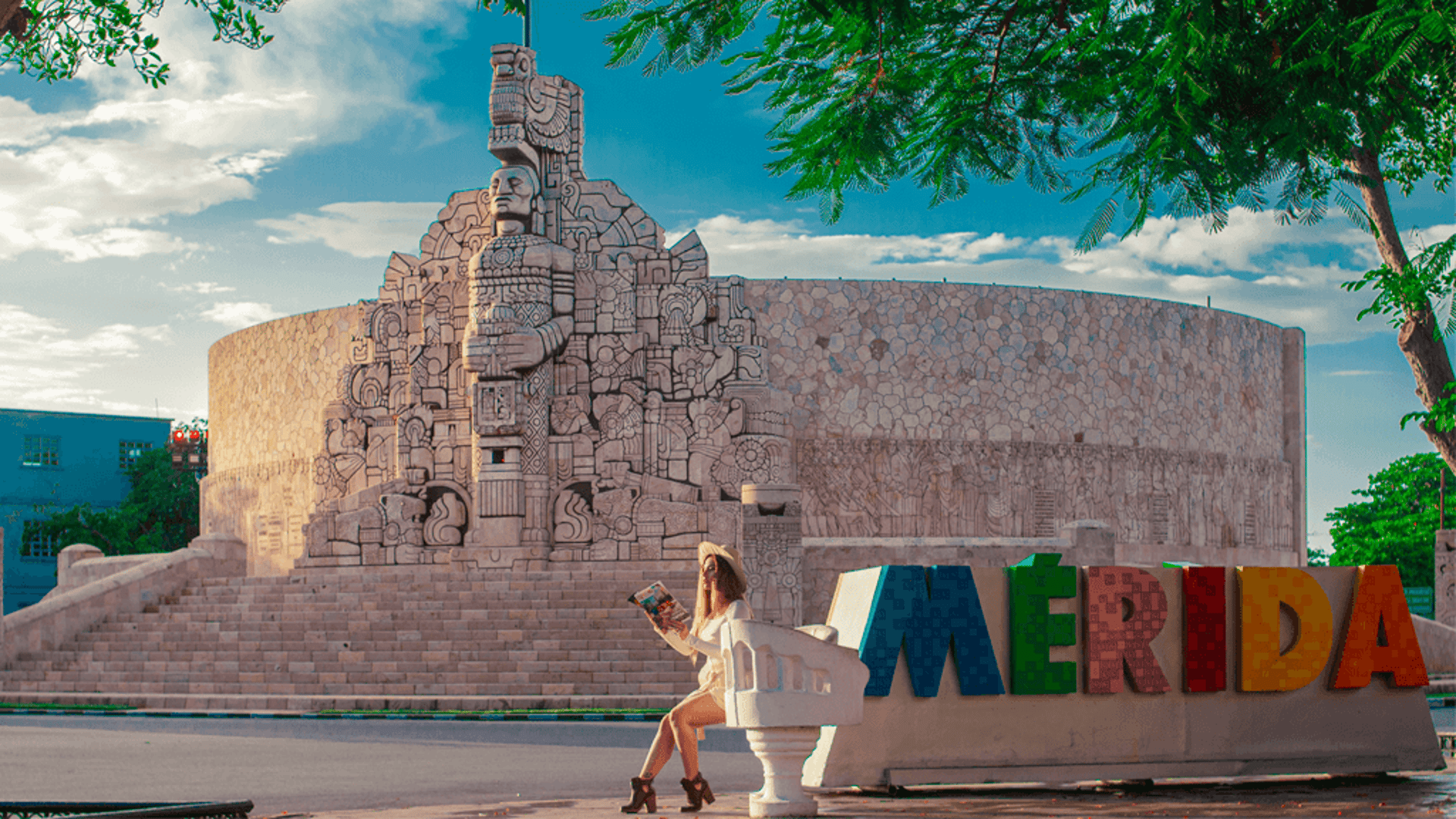 round white building