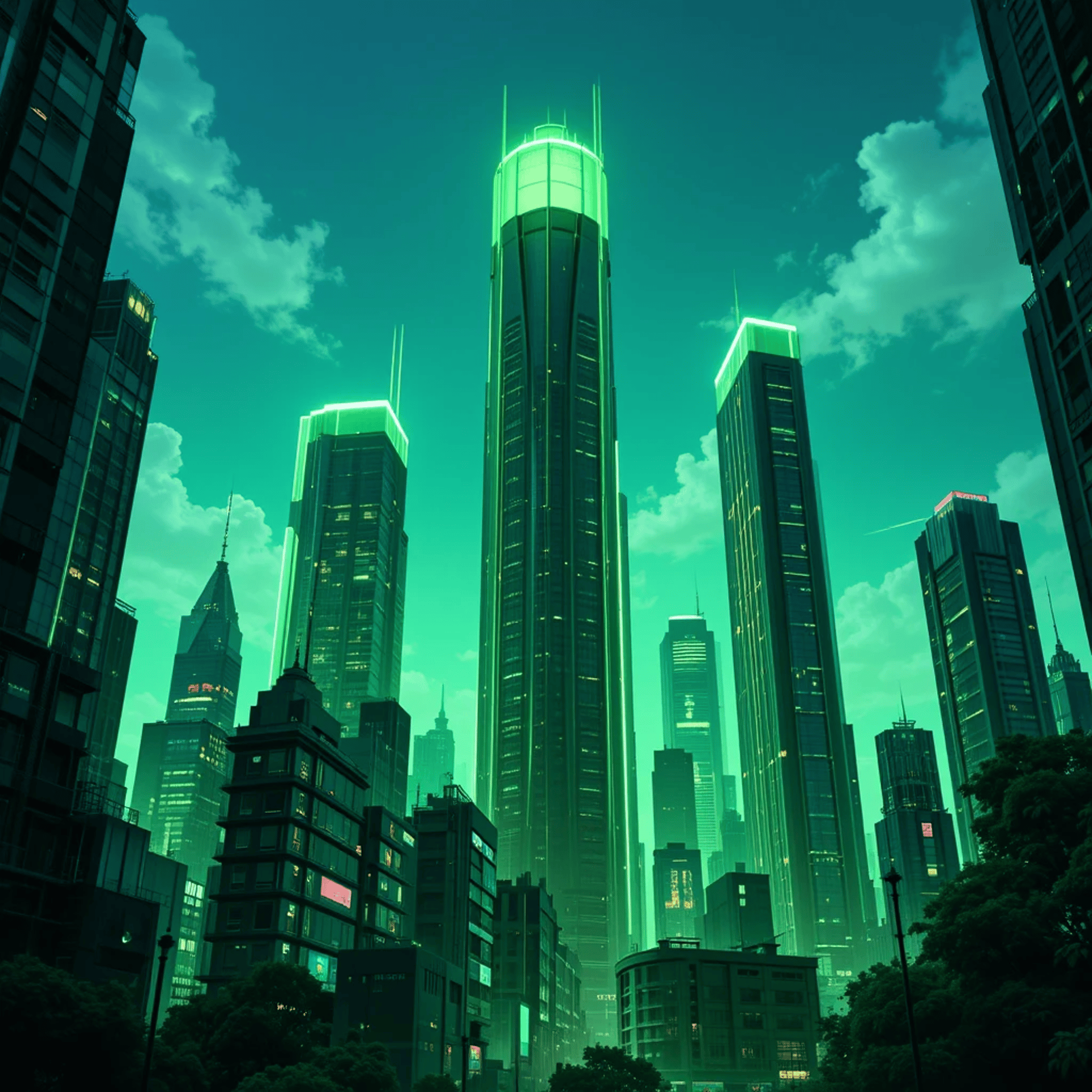 an abstract photo of a curved building with a blue sky in the background