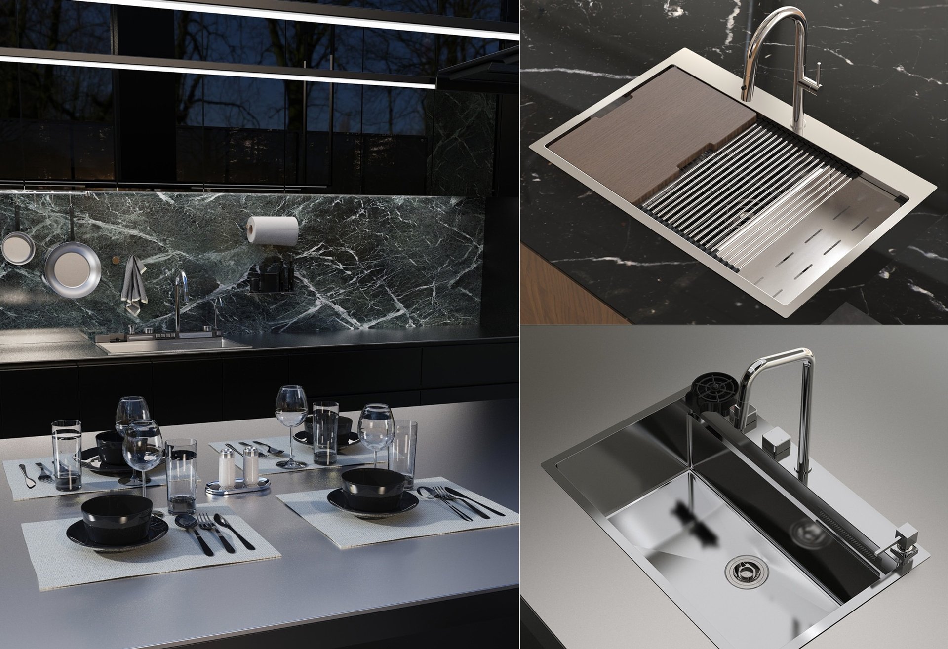 two brown wooden bar stools