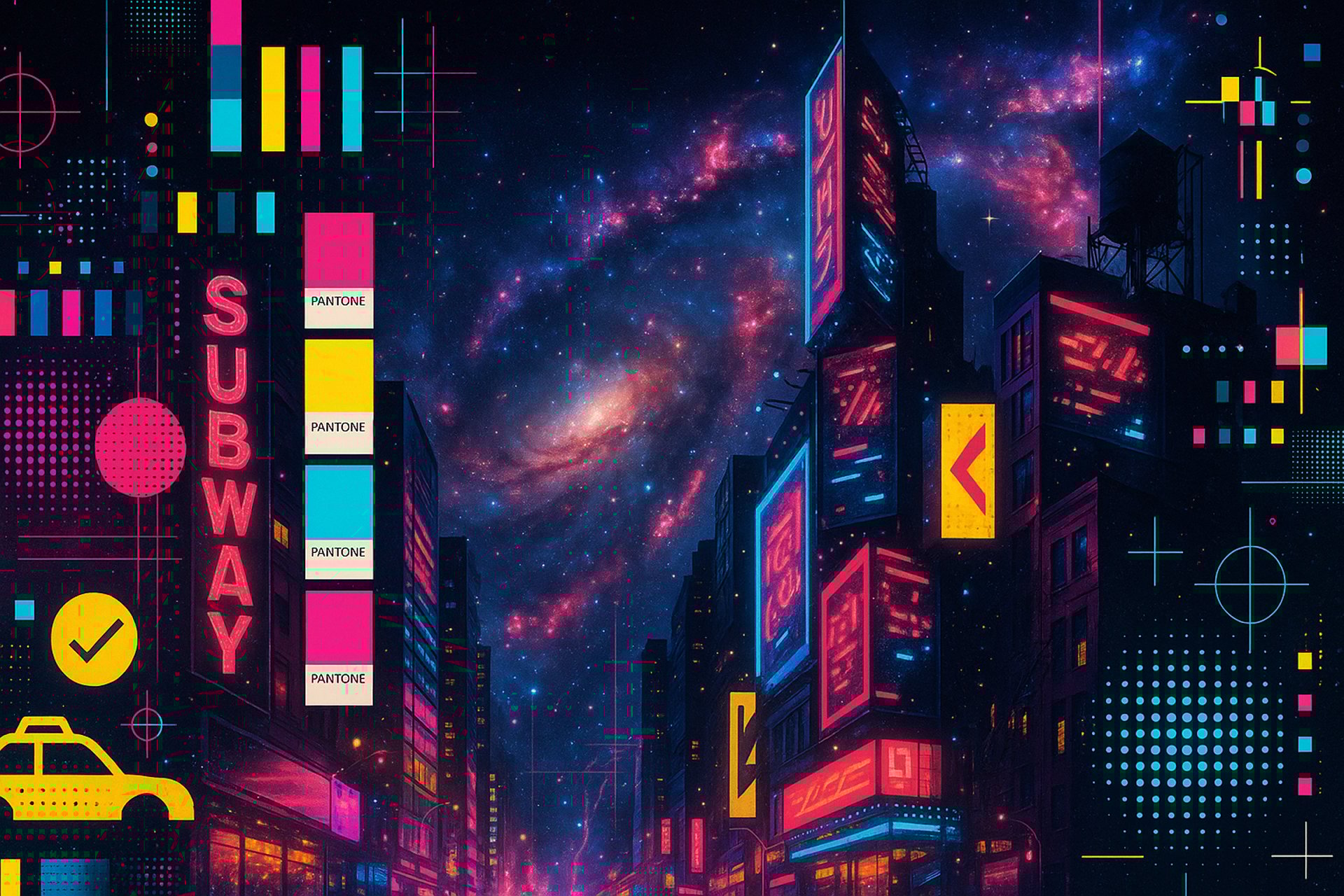 multicolored digital wallpaper