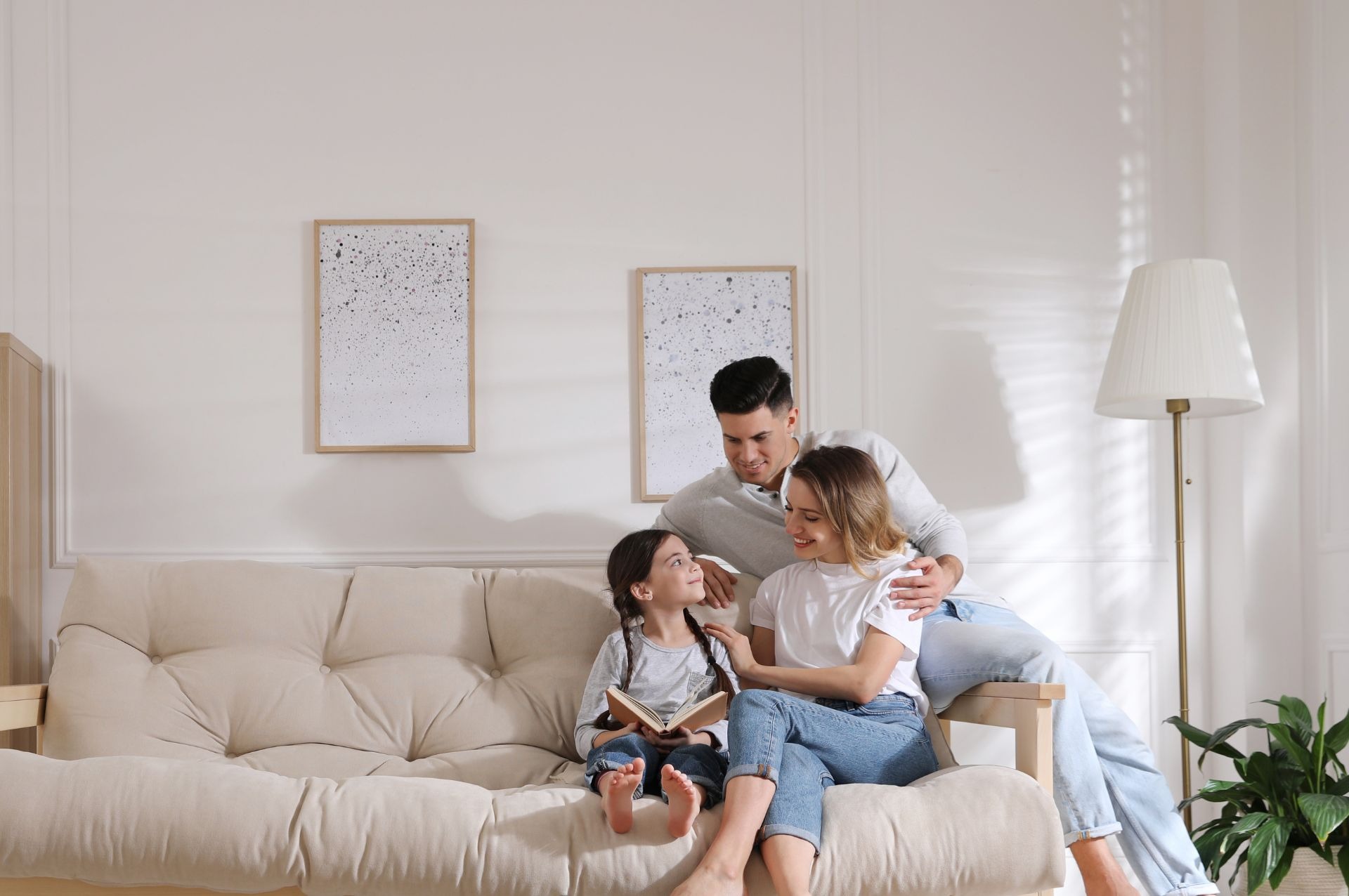 Family Having a Good Time At Home