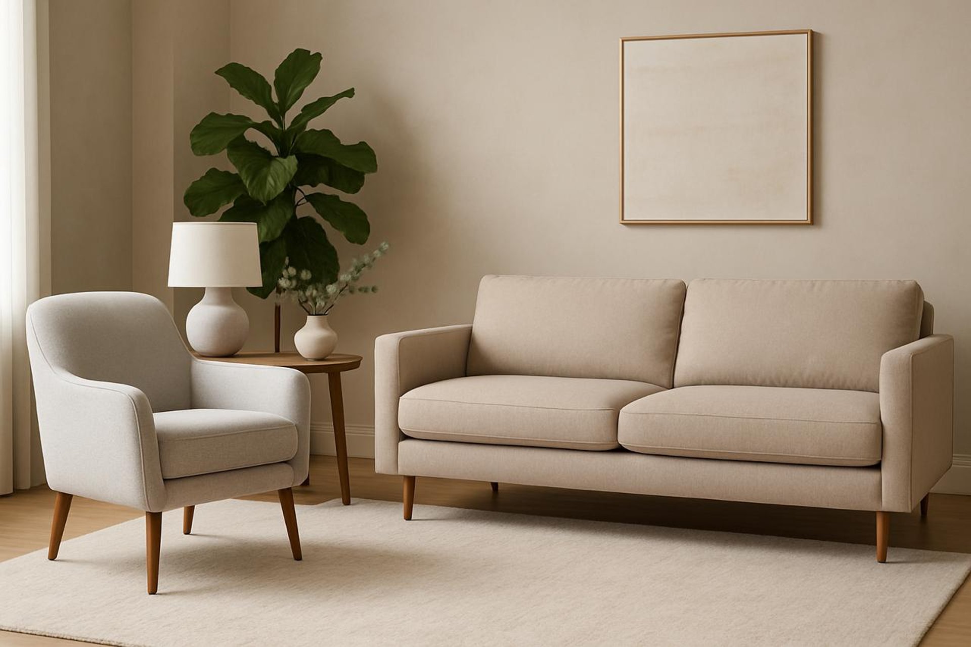 black and brown leather padded tub sofa