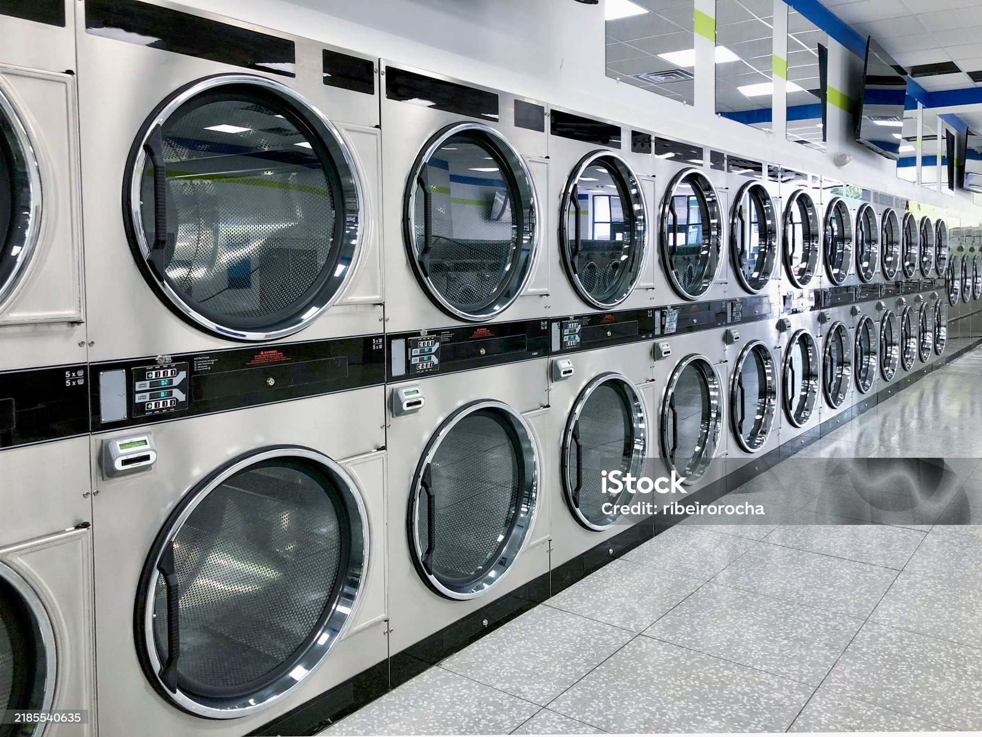 white front load washing machine