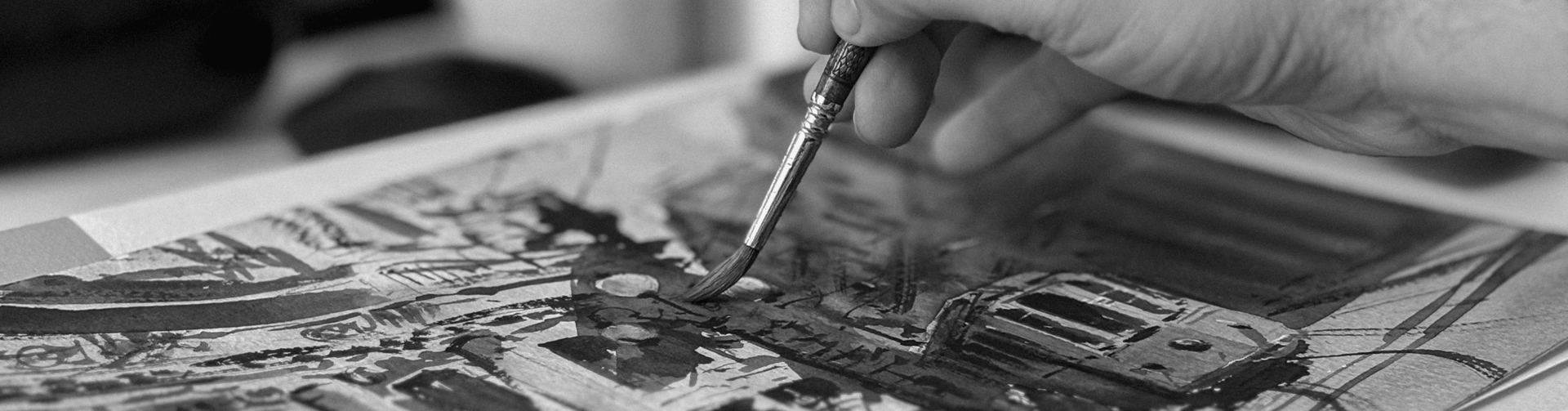 an abstract photo of a curved building with a blue sky in the background