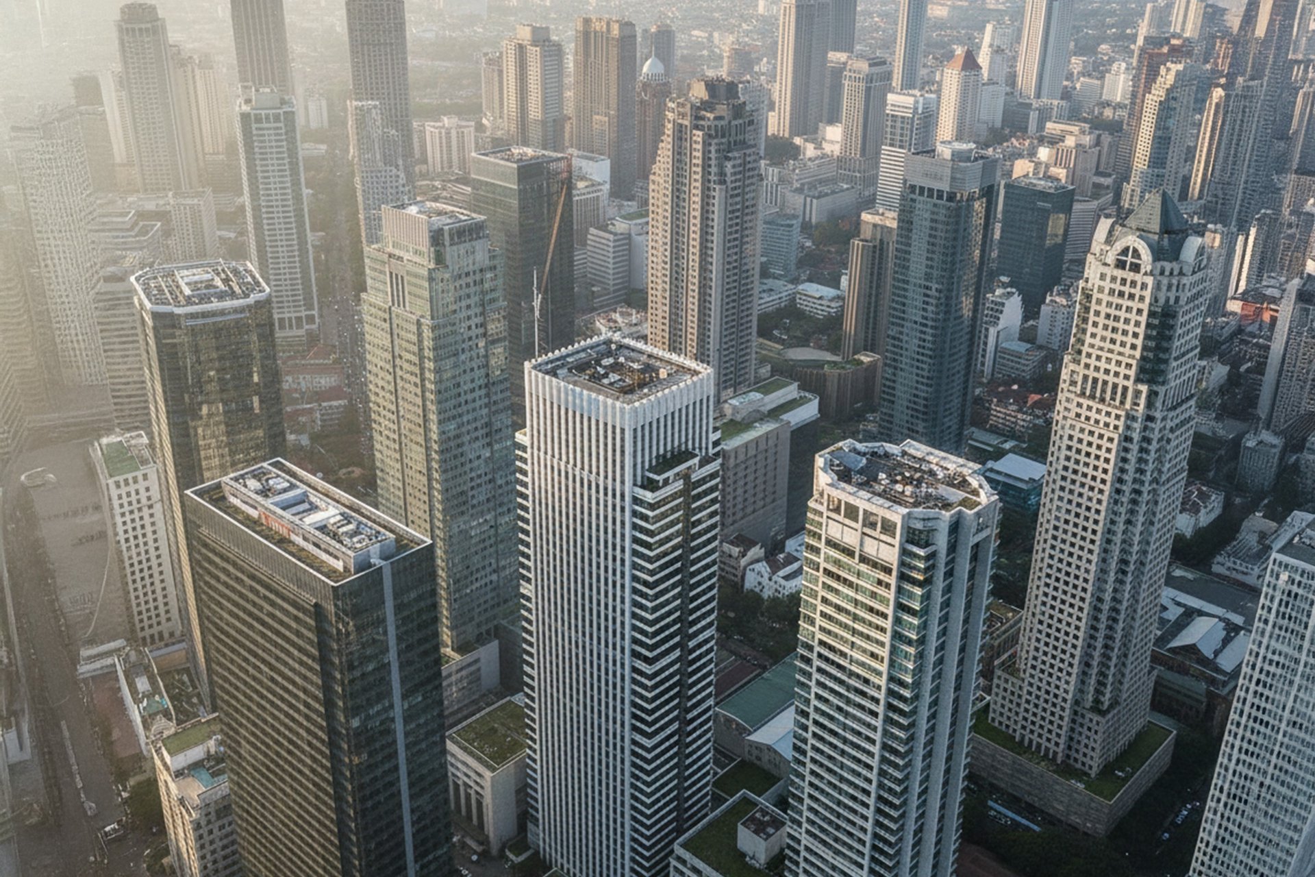silhouette photography of high-rise buildings