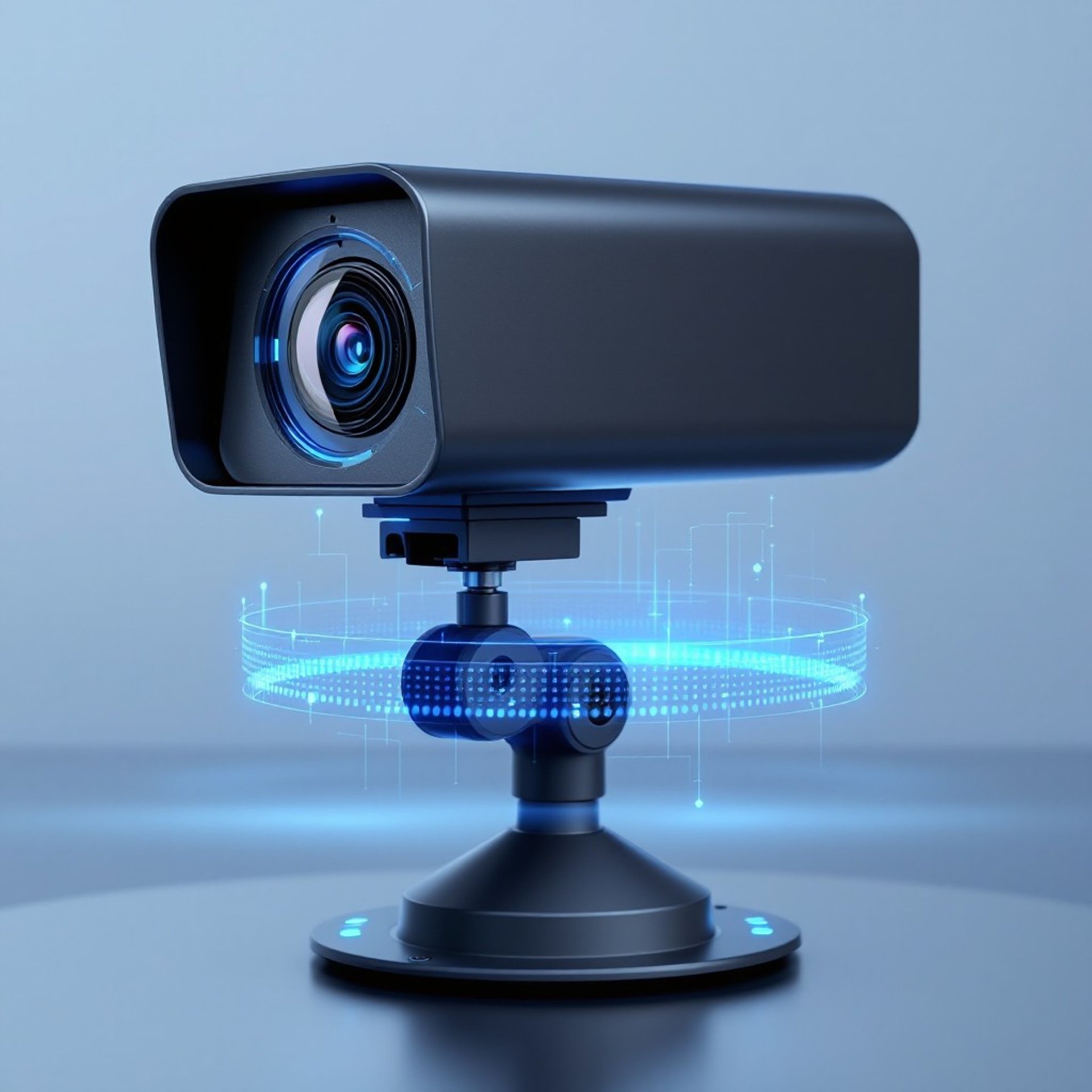 a close up of a camera on a table