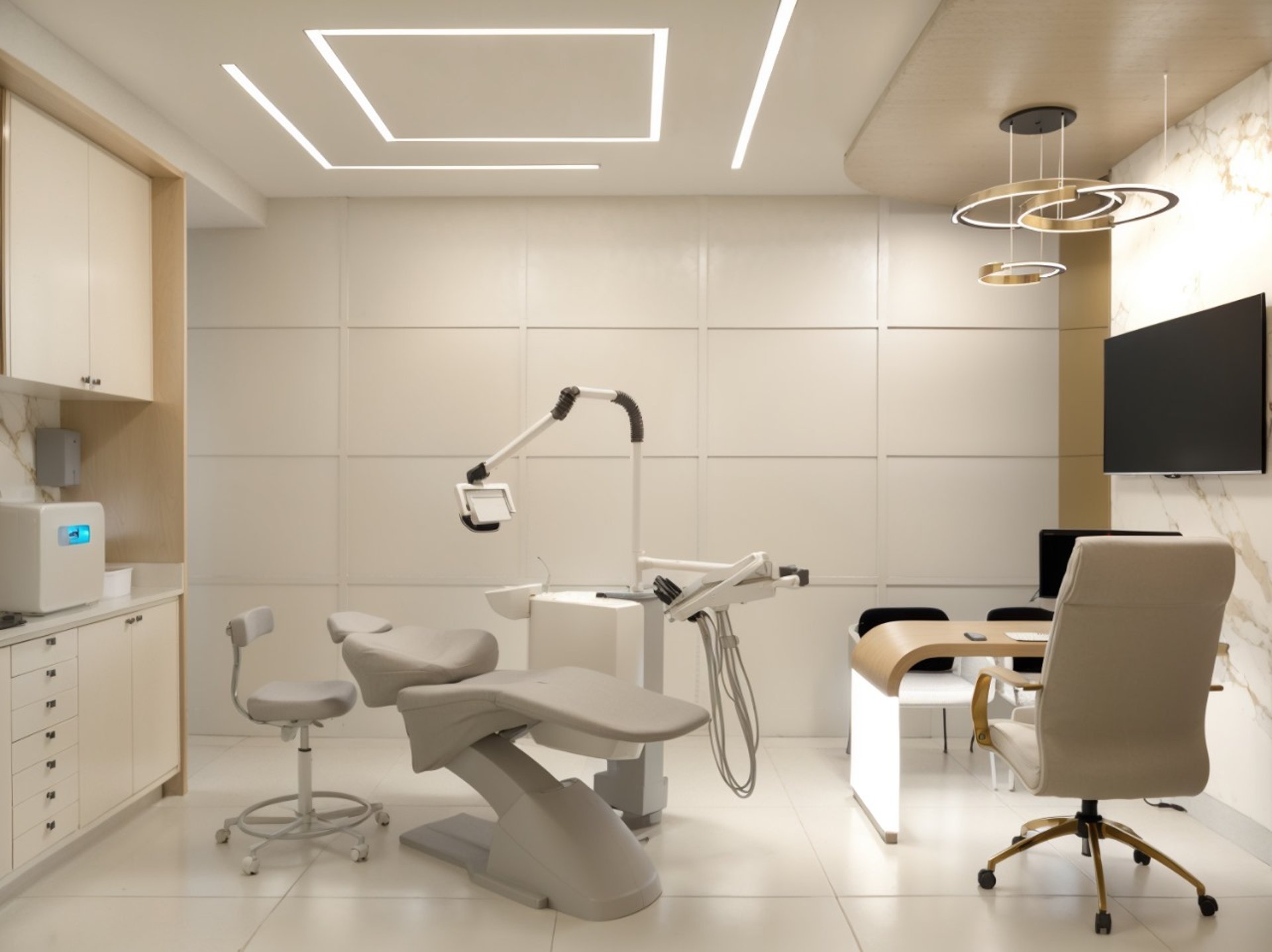 gray computer monitor