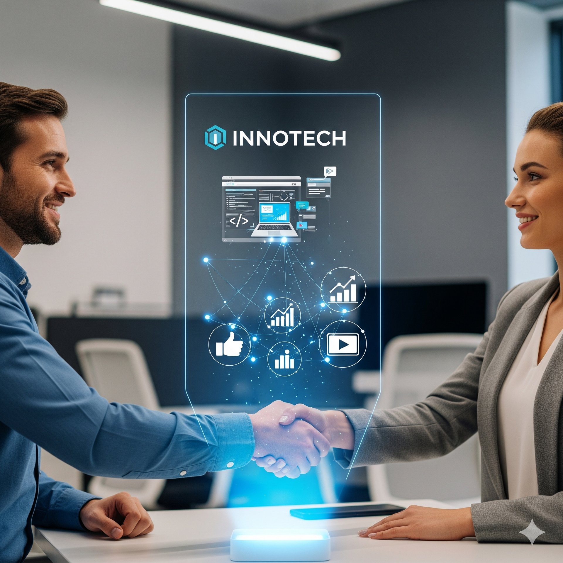 an abstract photo of a curved building with a blue sky in the background