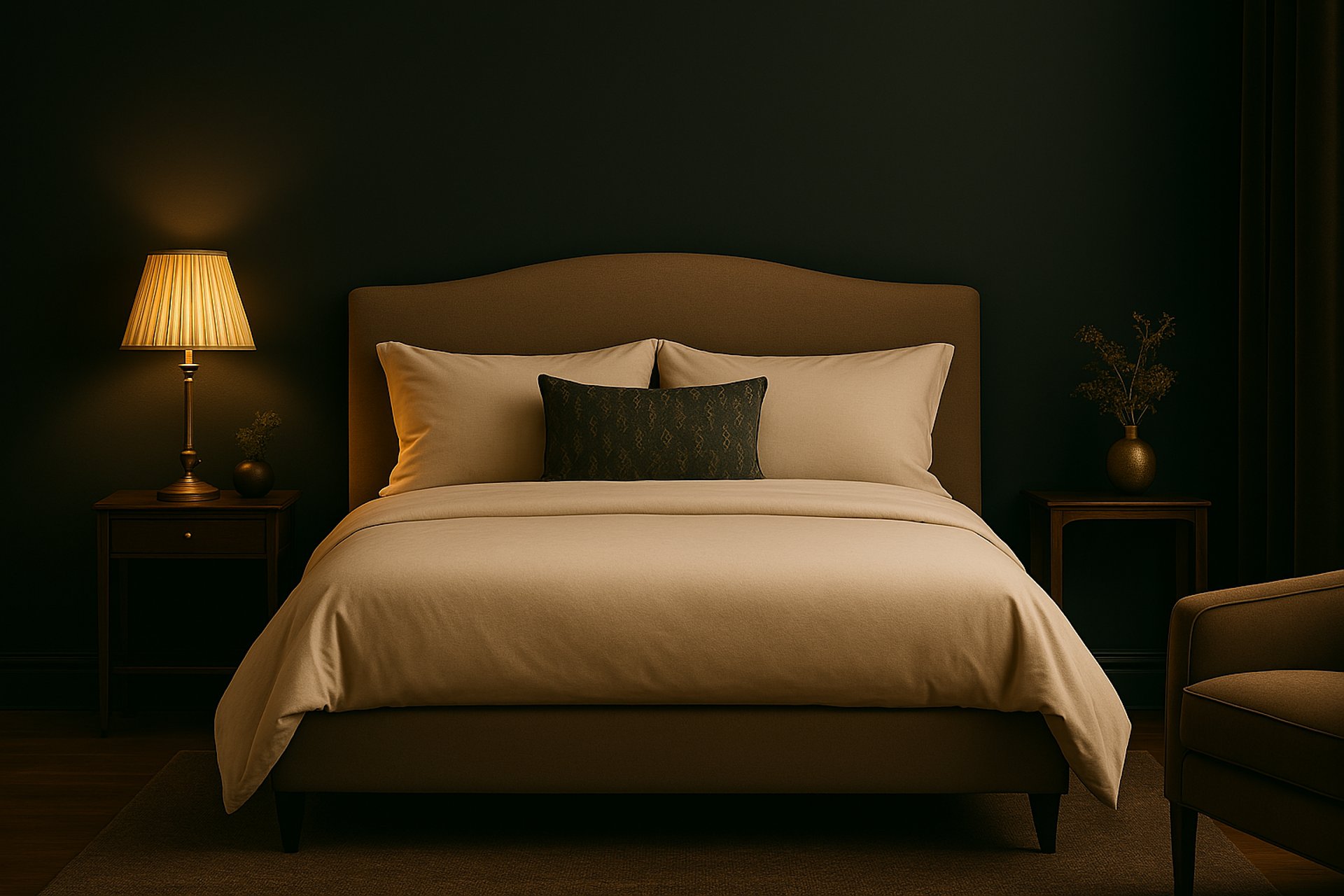 black and white bed linen