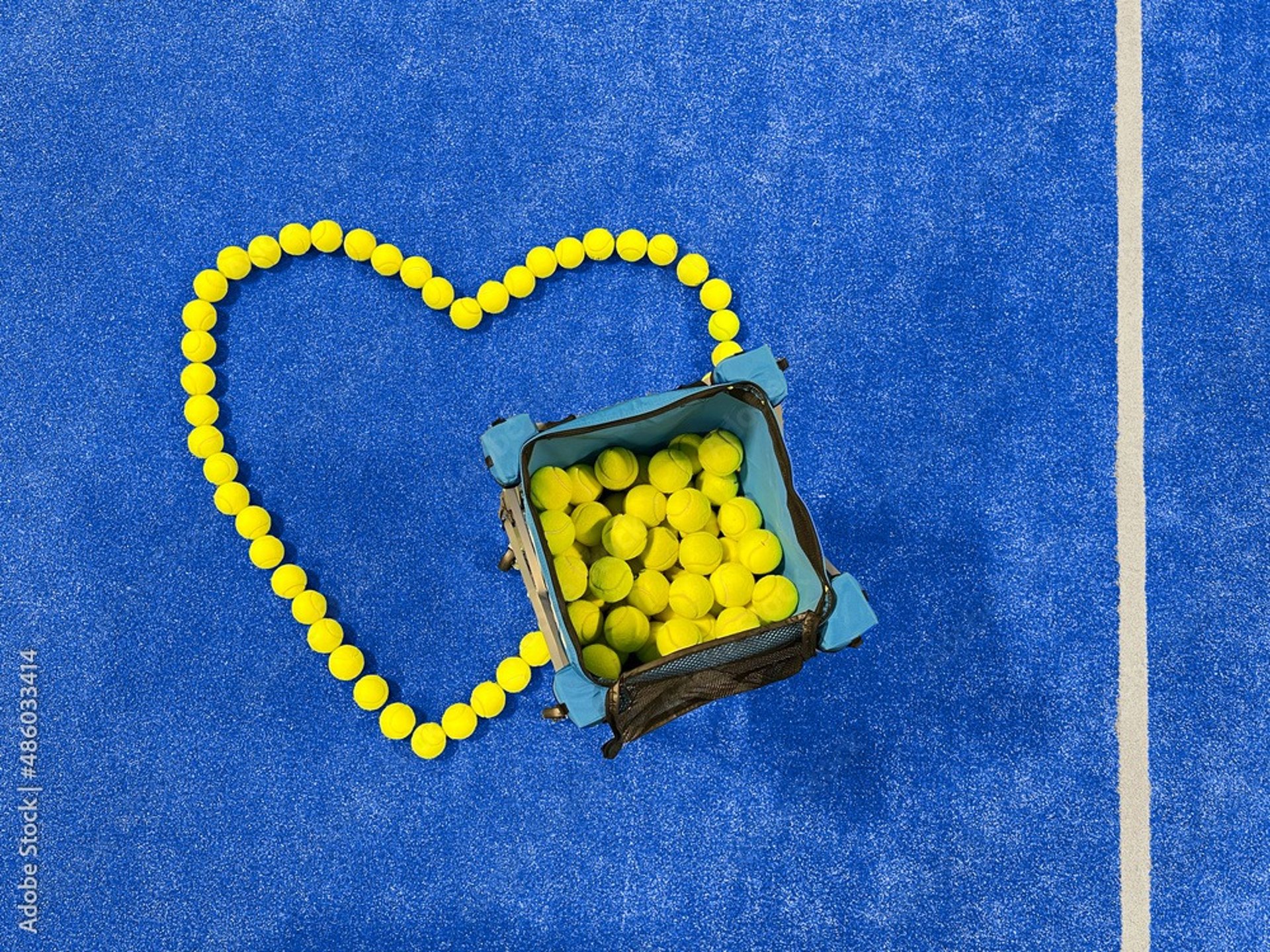 a tennis ball in a net