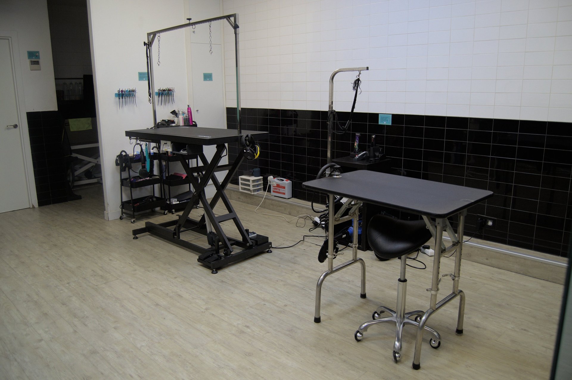 an abstract photo of a curved building with a blue sky in the background