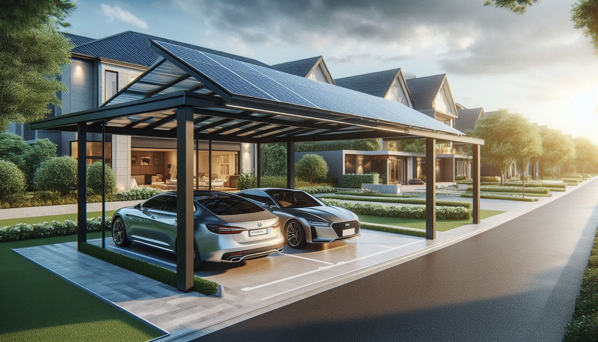 Doppel Solar Carport von Solpalux