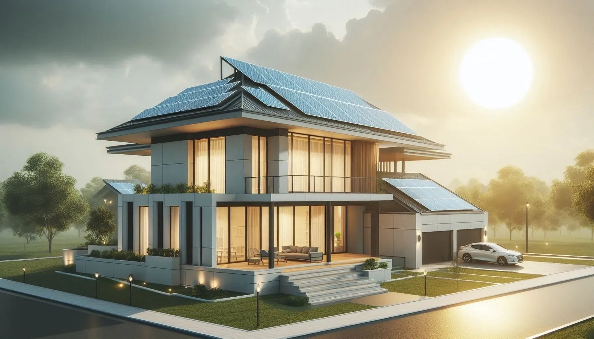 Haus mit Photovoltaik in Luxemburg