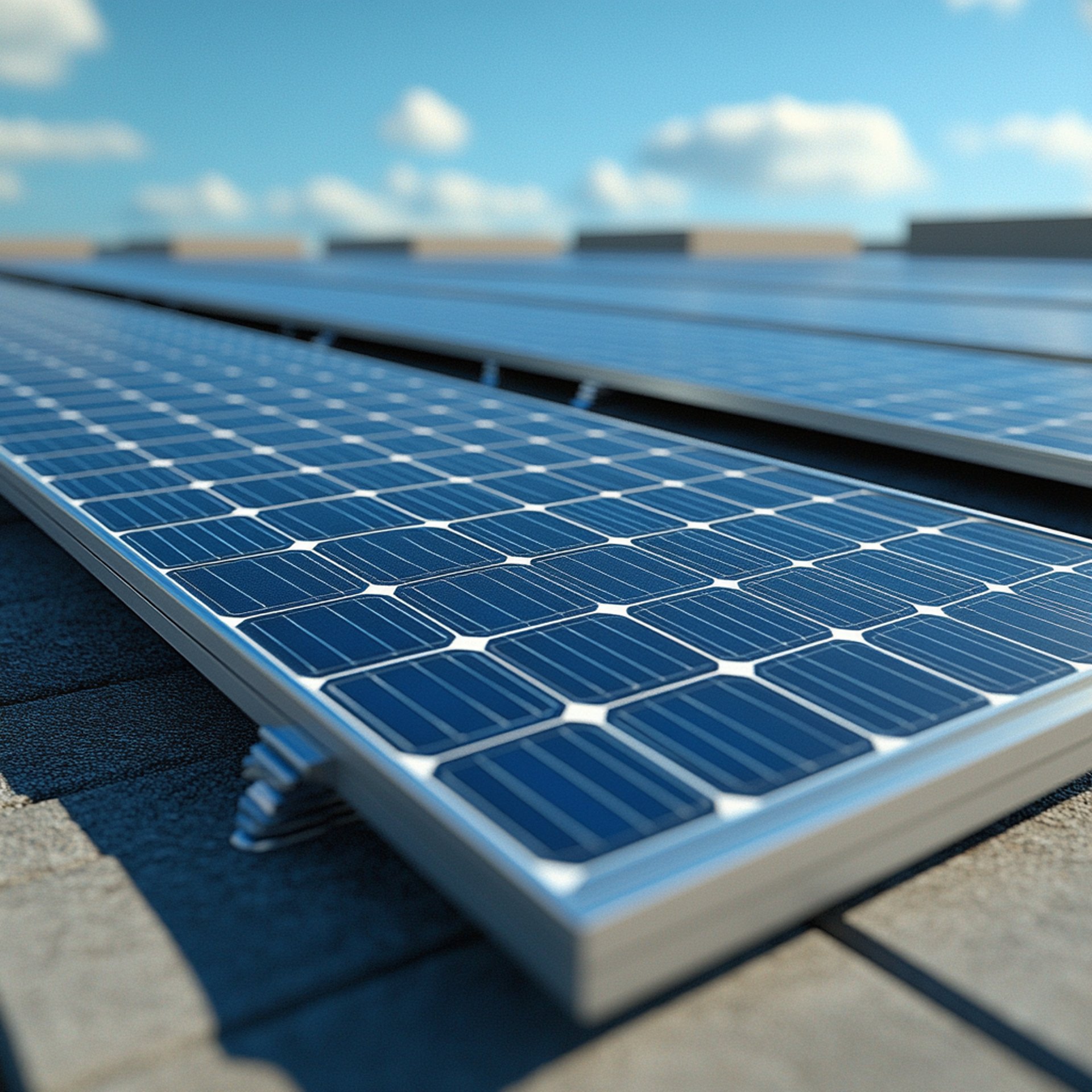 blue solar panel