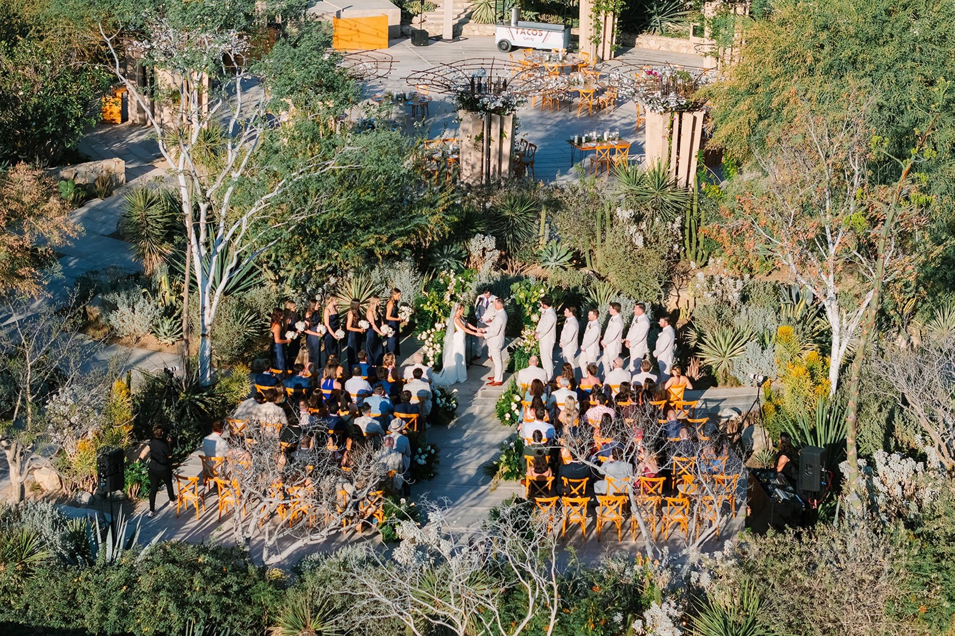 an abstract photo of a curved building with a blue sky in the background