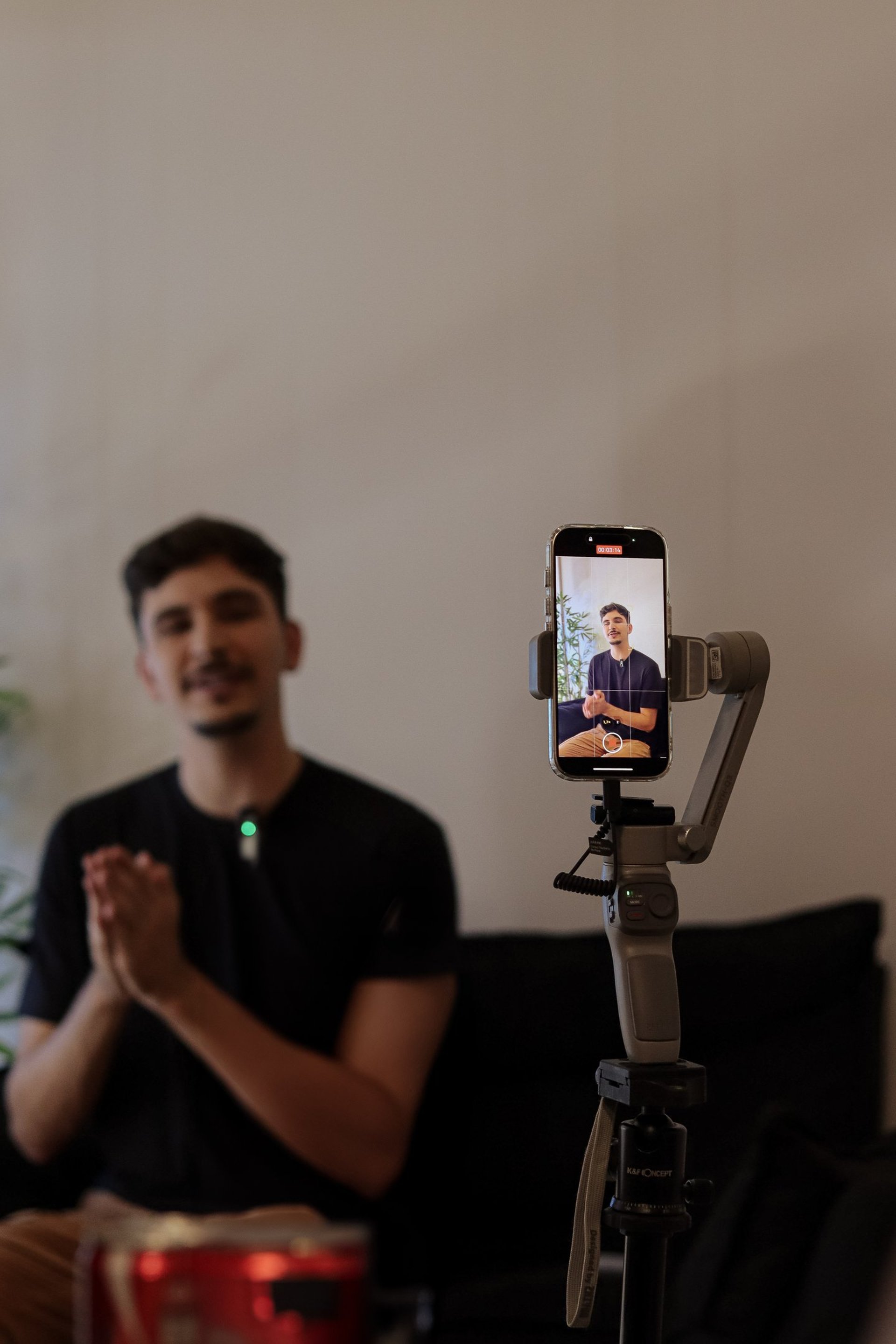 an abstract photo of a curved building with a blue sky in the background