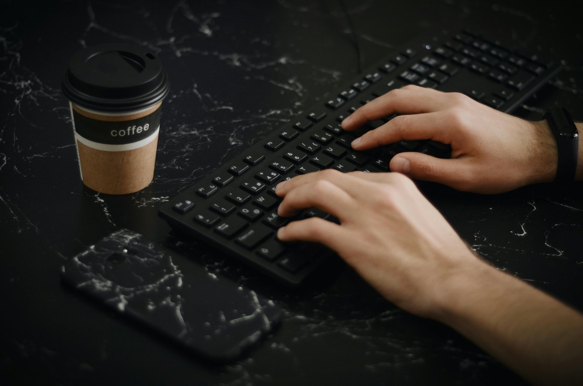 person using laptop