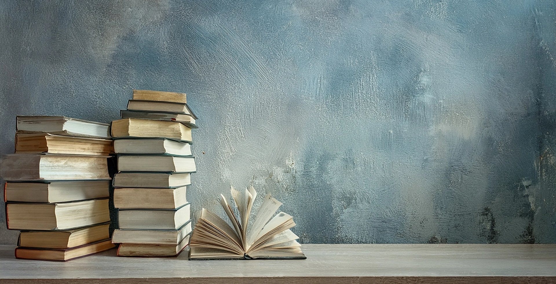 shallow focus photography of stack of books