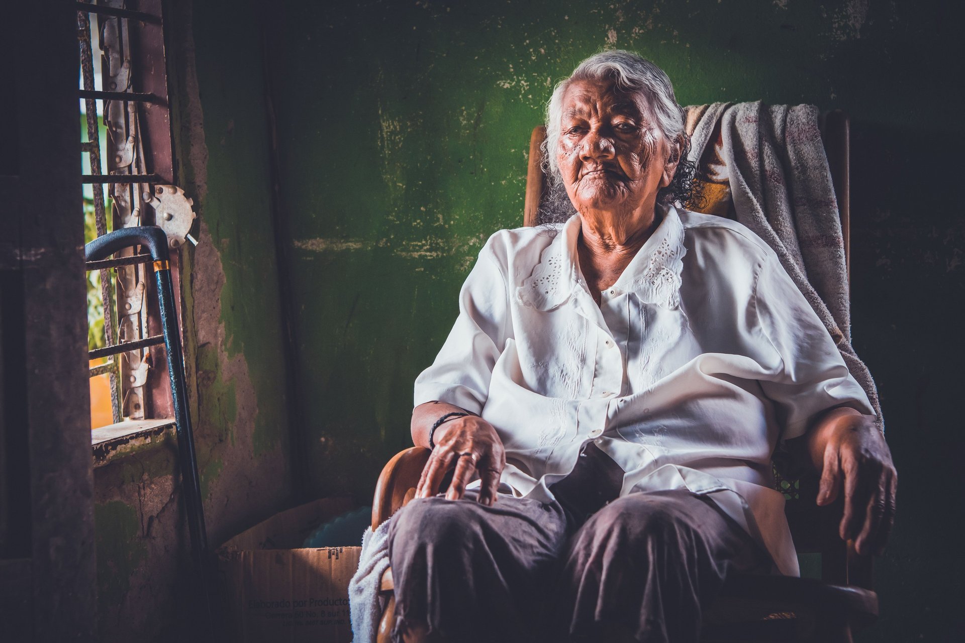 interview, femme âgée, portrait, reportage, amérique du sud