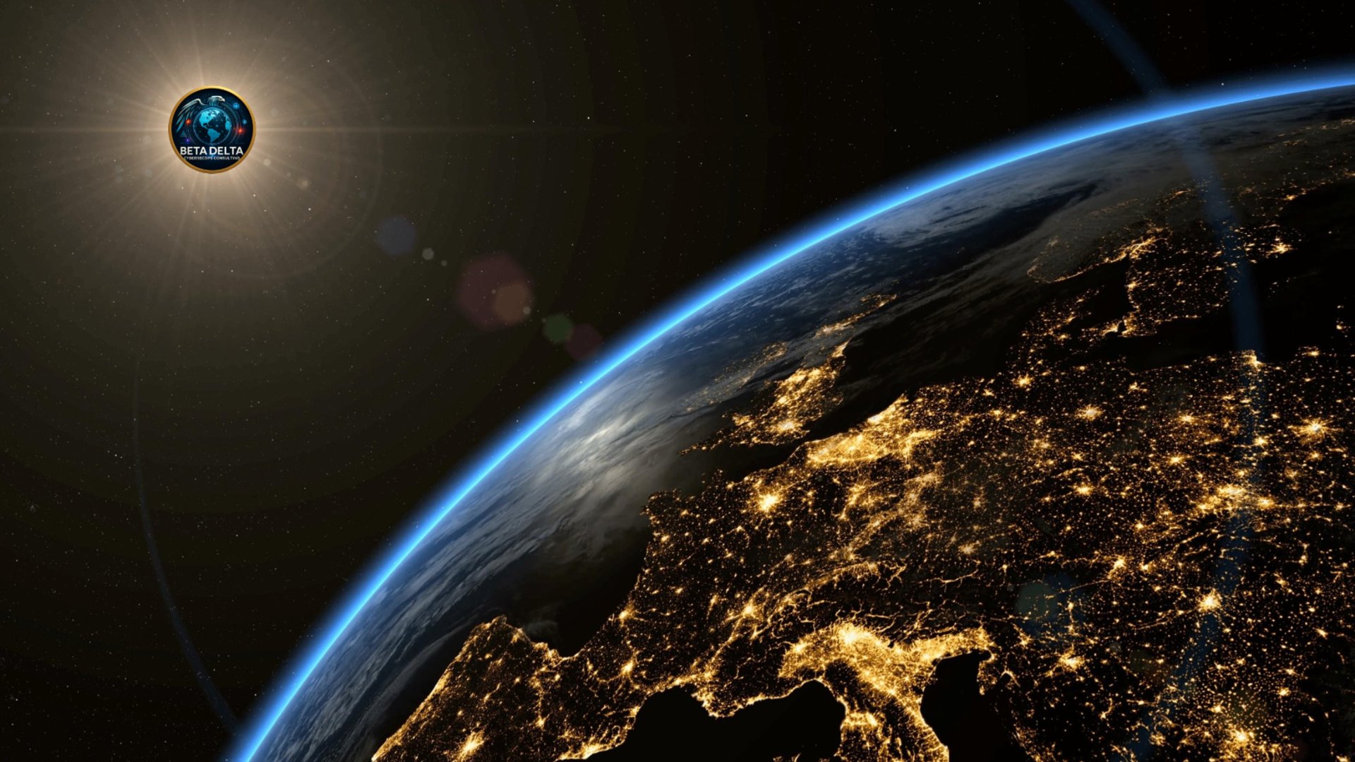 an abstract photo of a curved building with a blue sky in the background