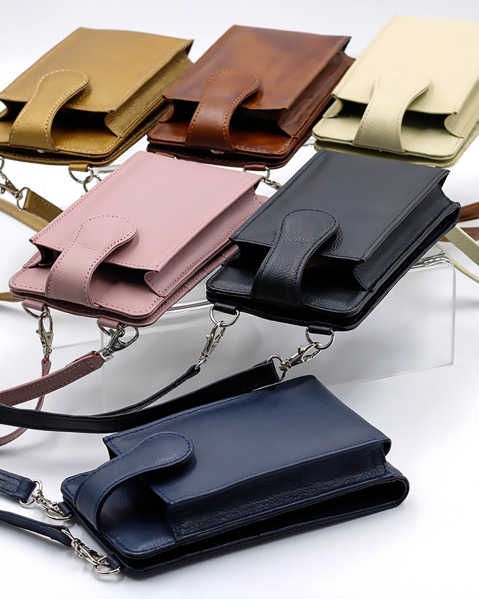 Portadocumentos de cuero cross body Heros Leather