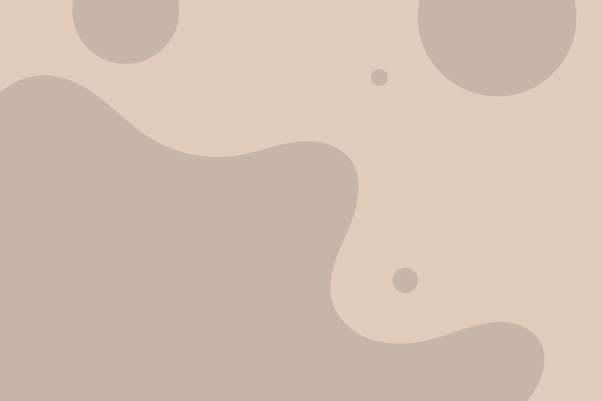 Fundo abstrato com formas orgânicas em tons de bege e marrom, criando um design fluido e minimalista.