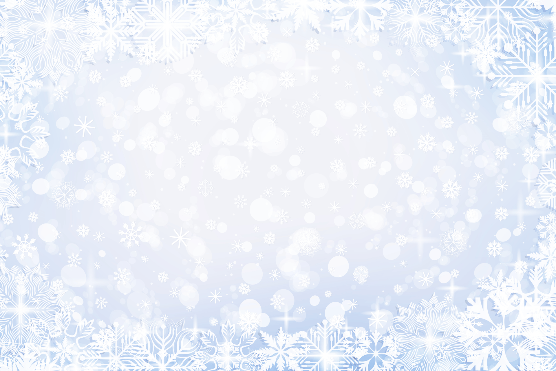 white snowflakes decor