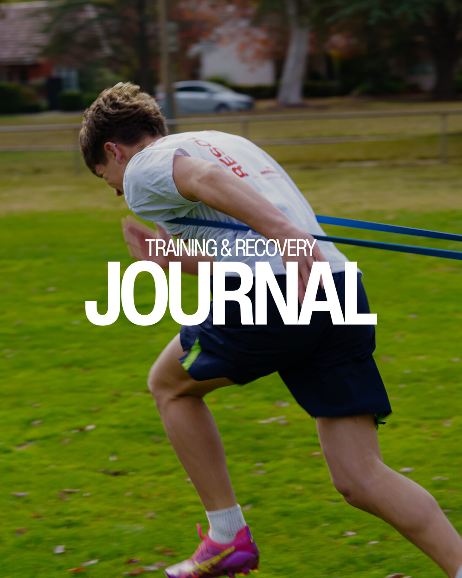 red and white track field