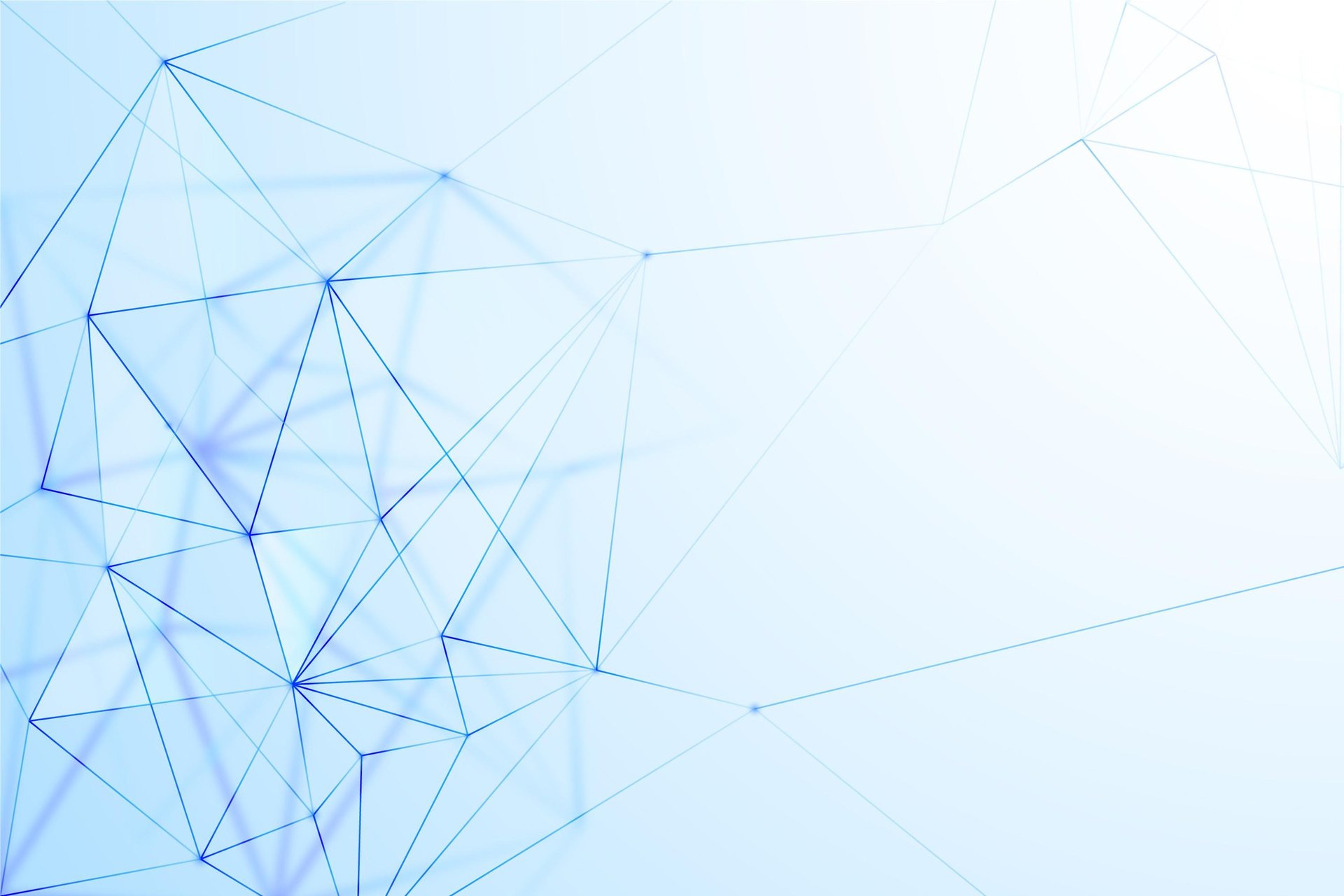 a blue background with lines and dots