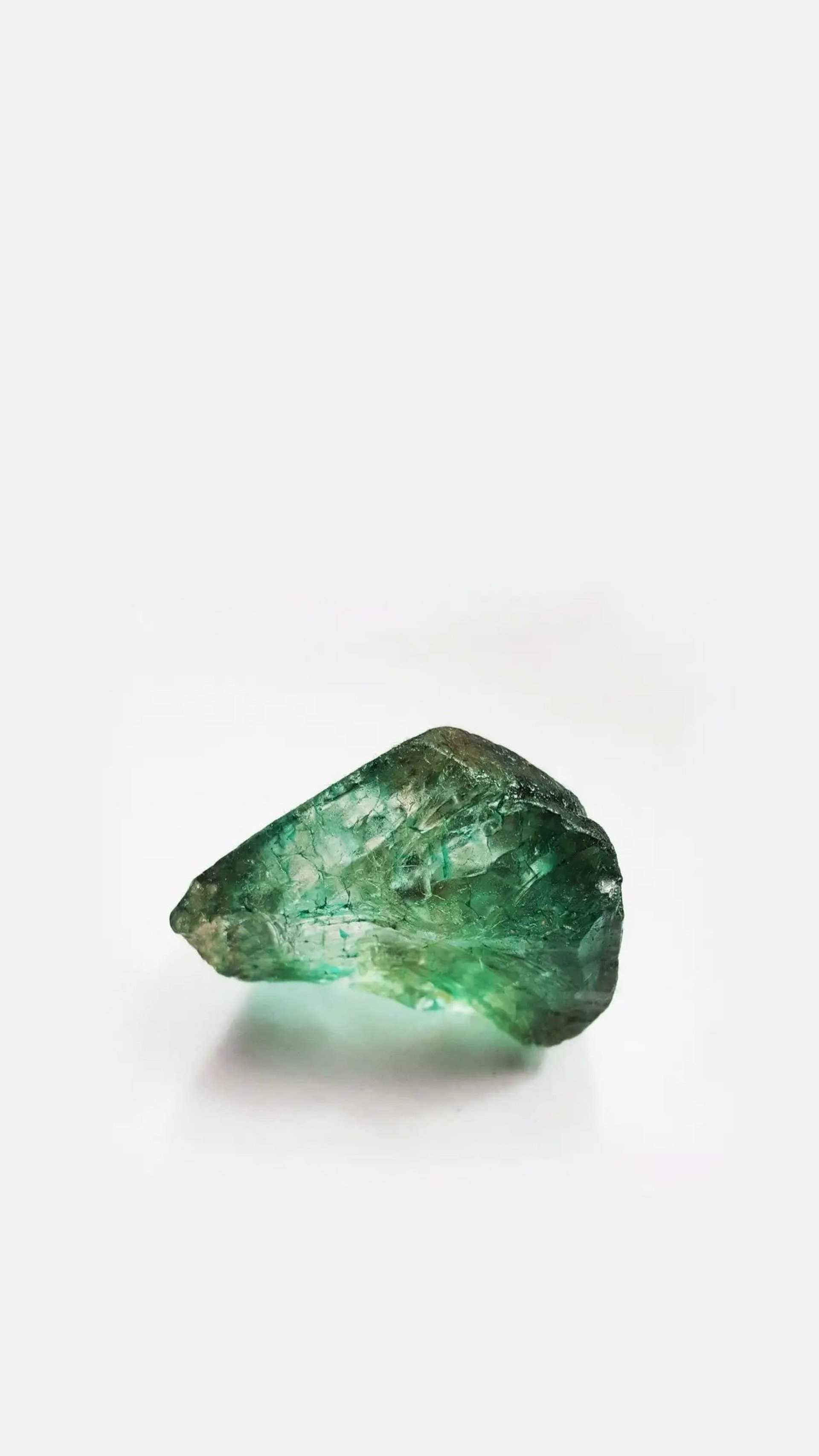 green and gray stone fragment