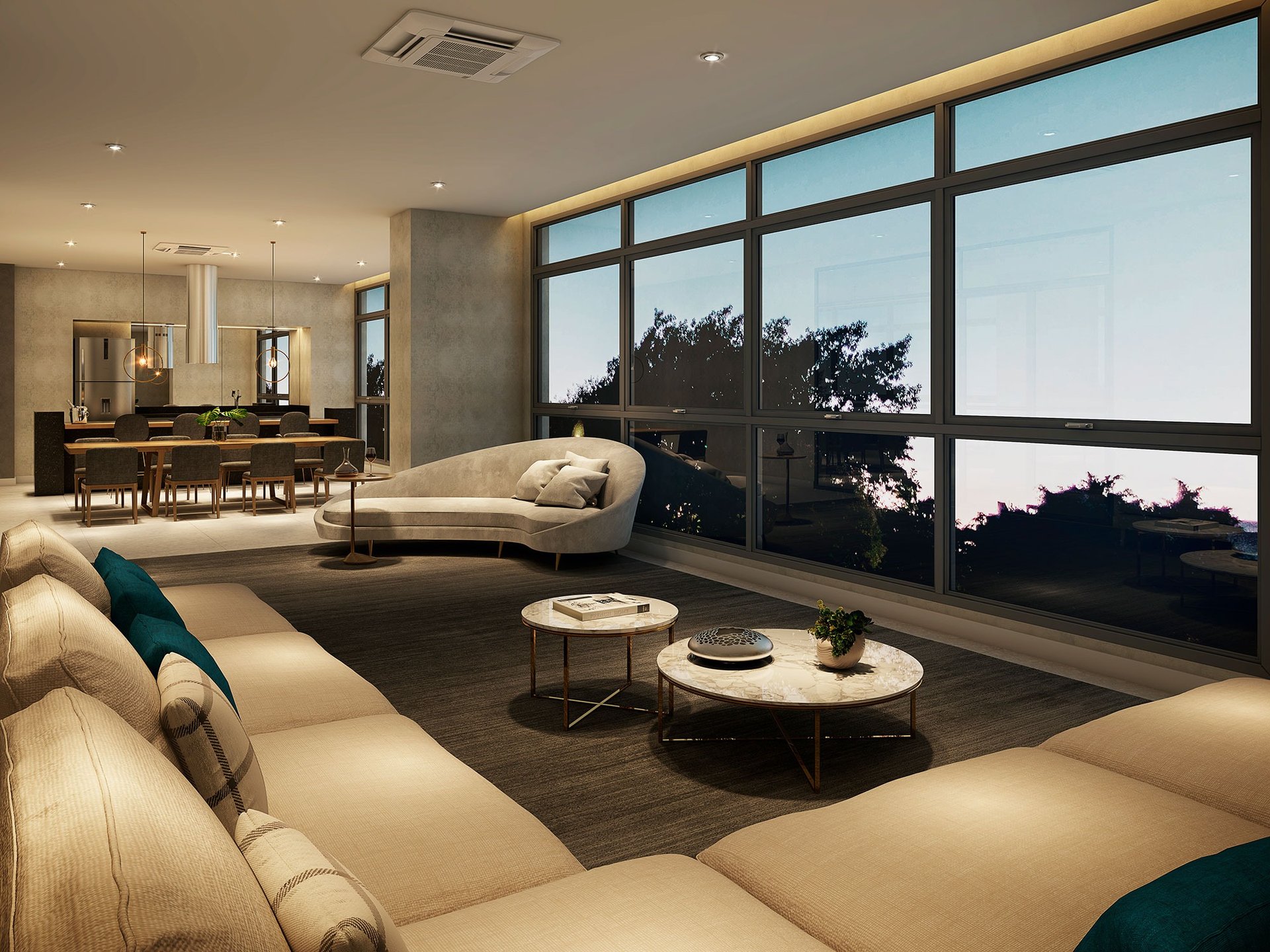 people on top of a building