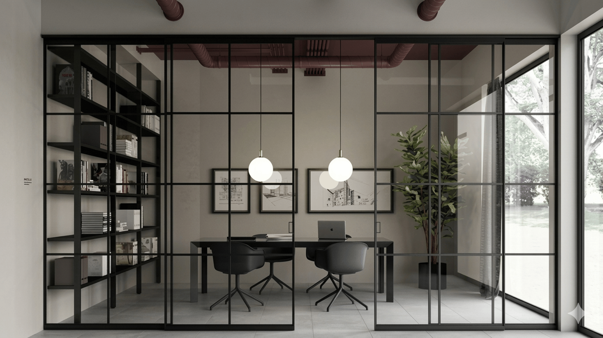 an abstract photo of a curved building with a blue sky in the background