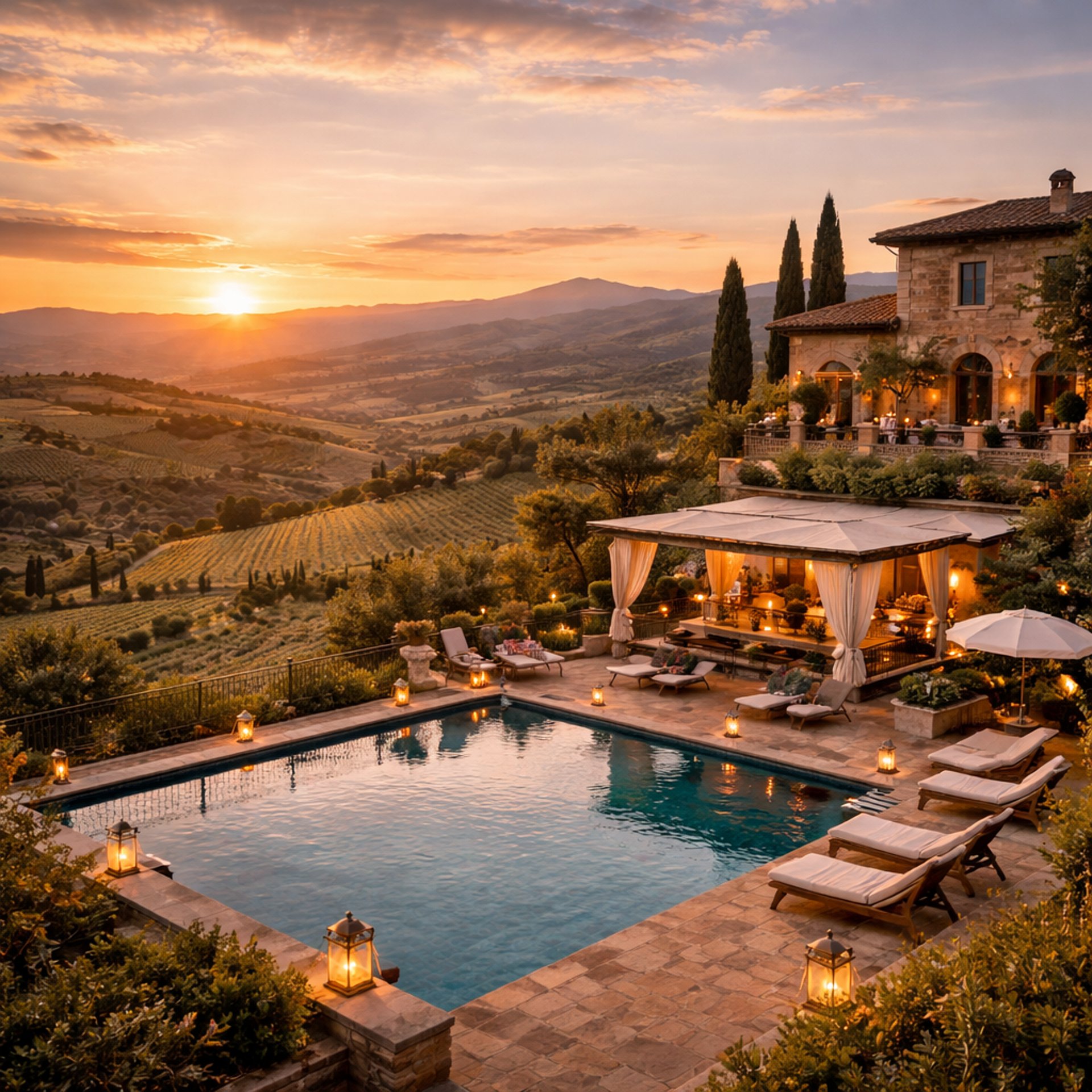 white concrete building near body of water