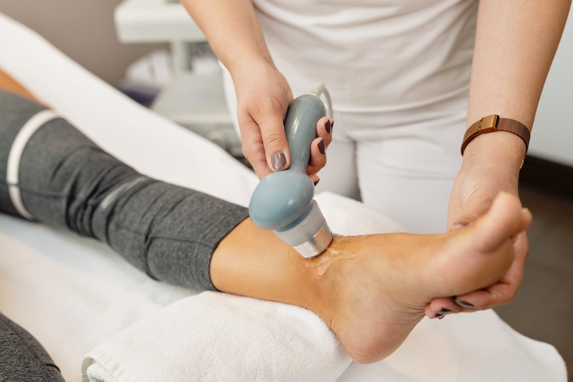 a woman getting a back massage at a spa
