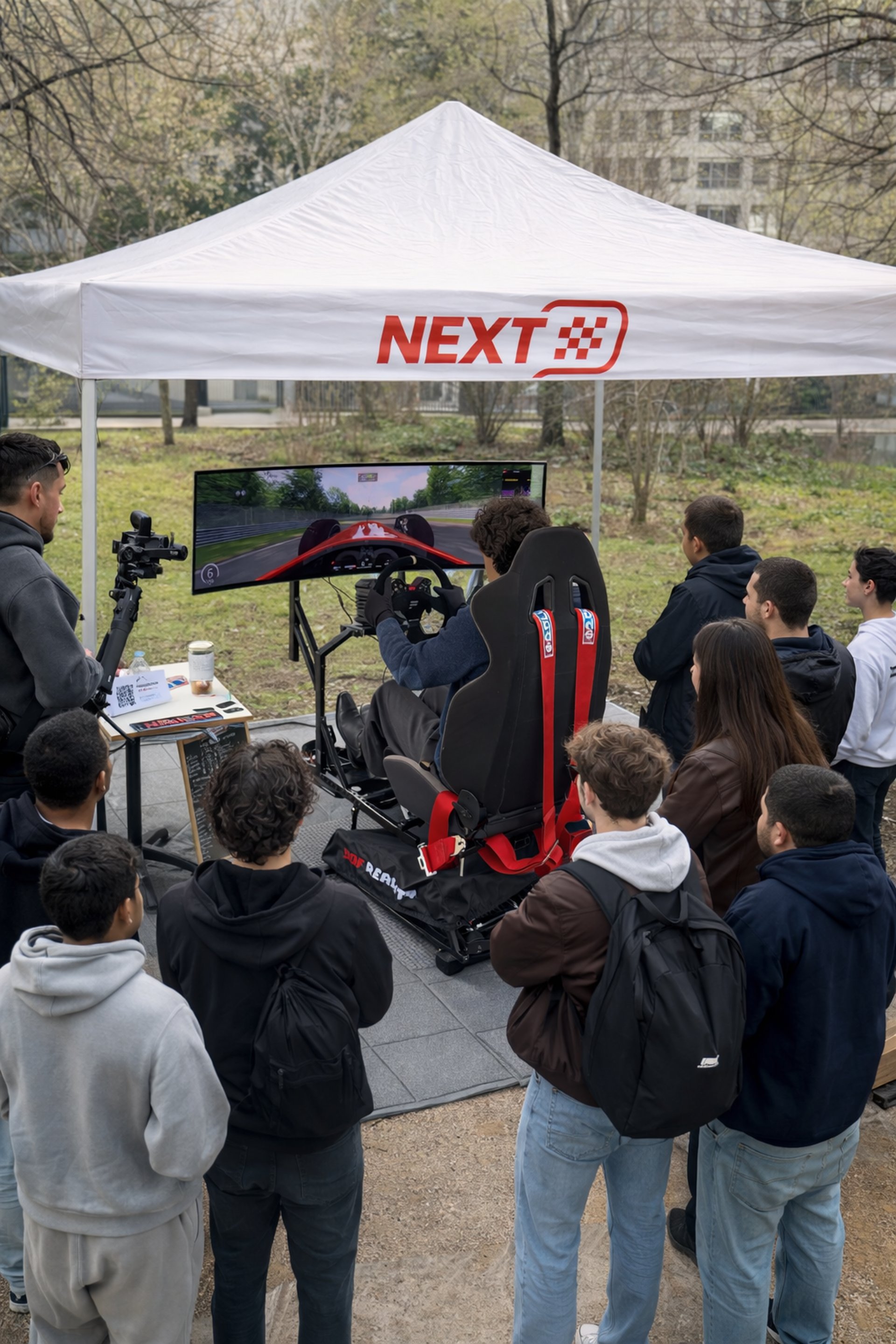 white car parked beside building