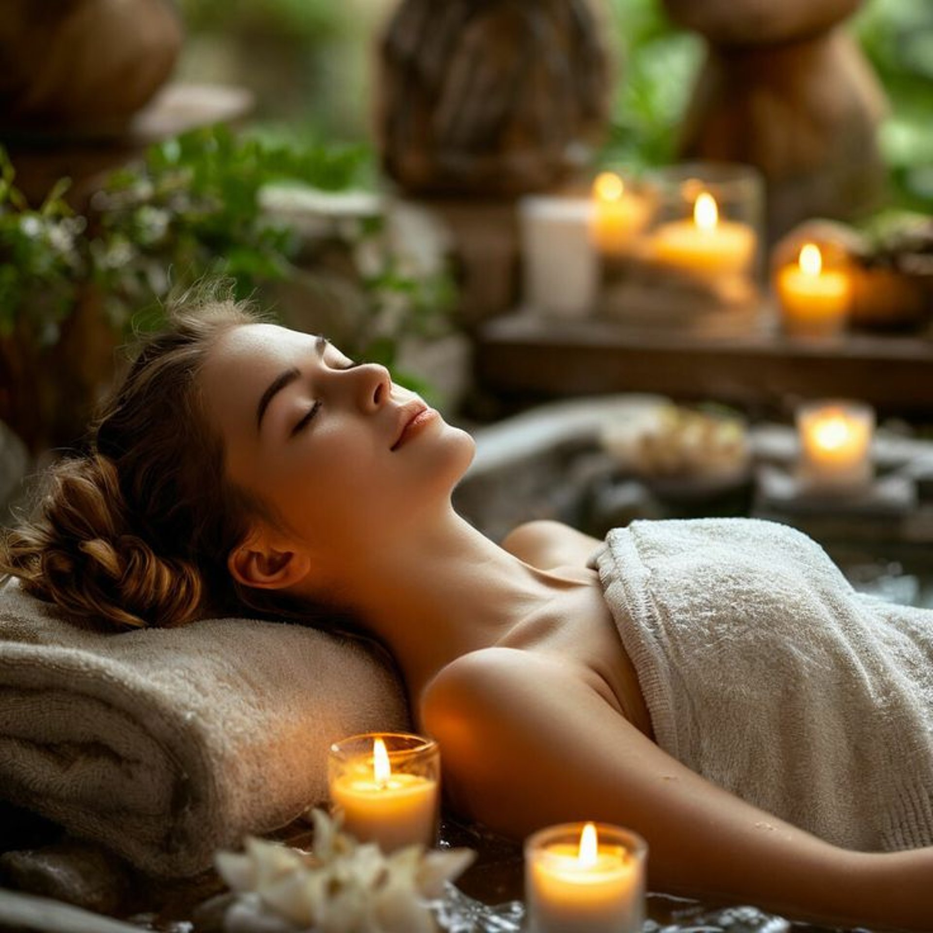 an abstract photo of a curved building with a blue sky in the background